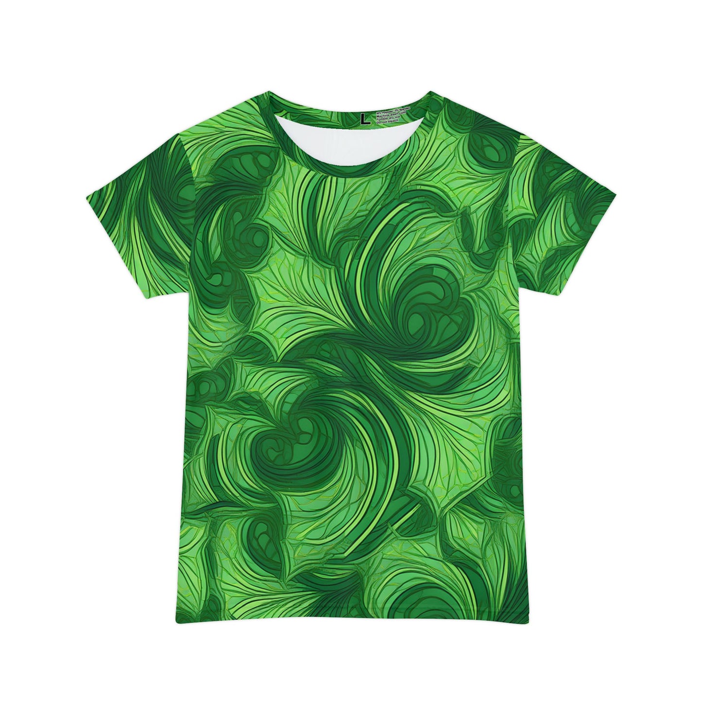 Women Poly Span T-Shirt with Floral Print