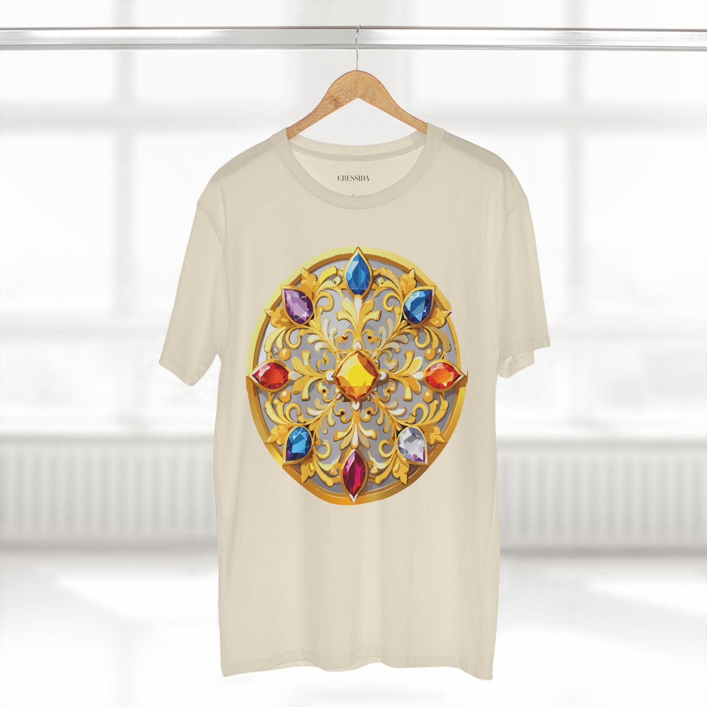 Medallion Graphic T-Shirt Unisex 100 Cotton With Gold Art Design Medal Tee 4