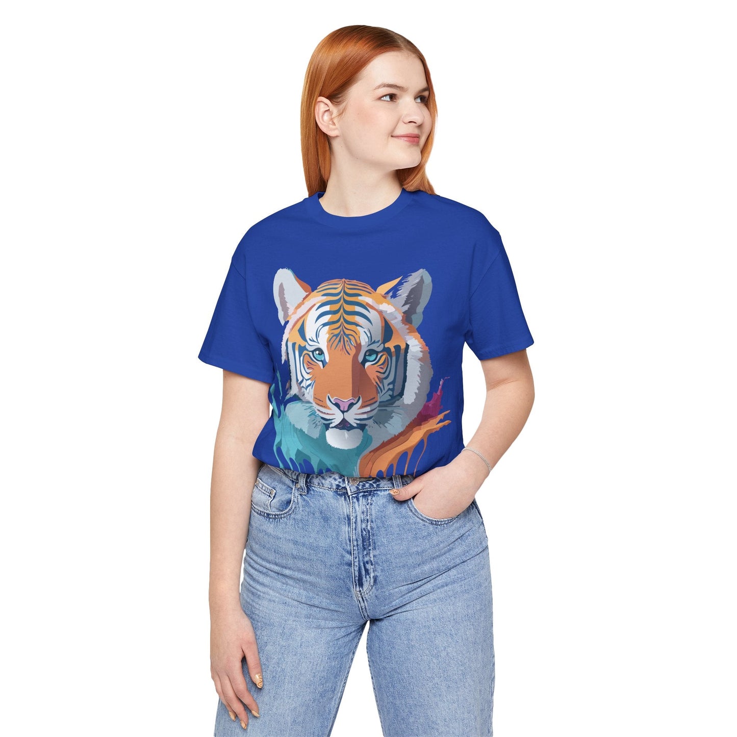 Tiger Graphic Tee Unisex Jersey Short Sleeve Vintage Inspired Artwork Adelpha Art Design
