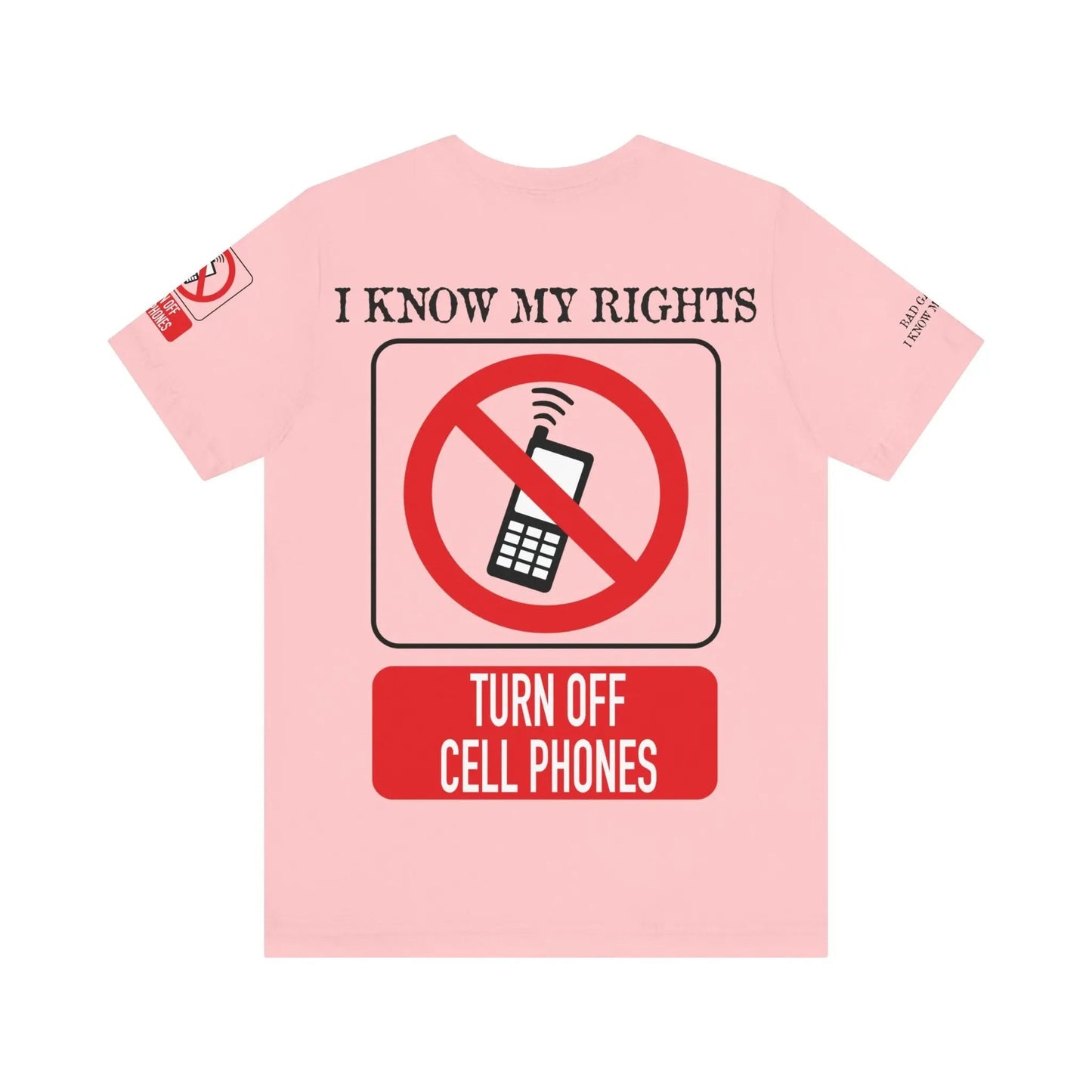 Red Stamp Tee Shirt Made In USA With 100 Percent Cotton Eco Inks From Bad Galaxy Official