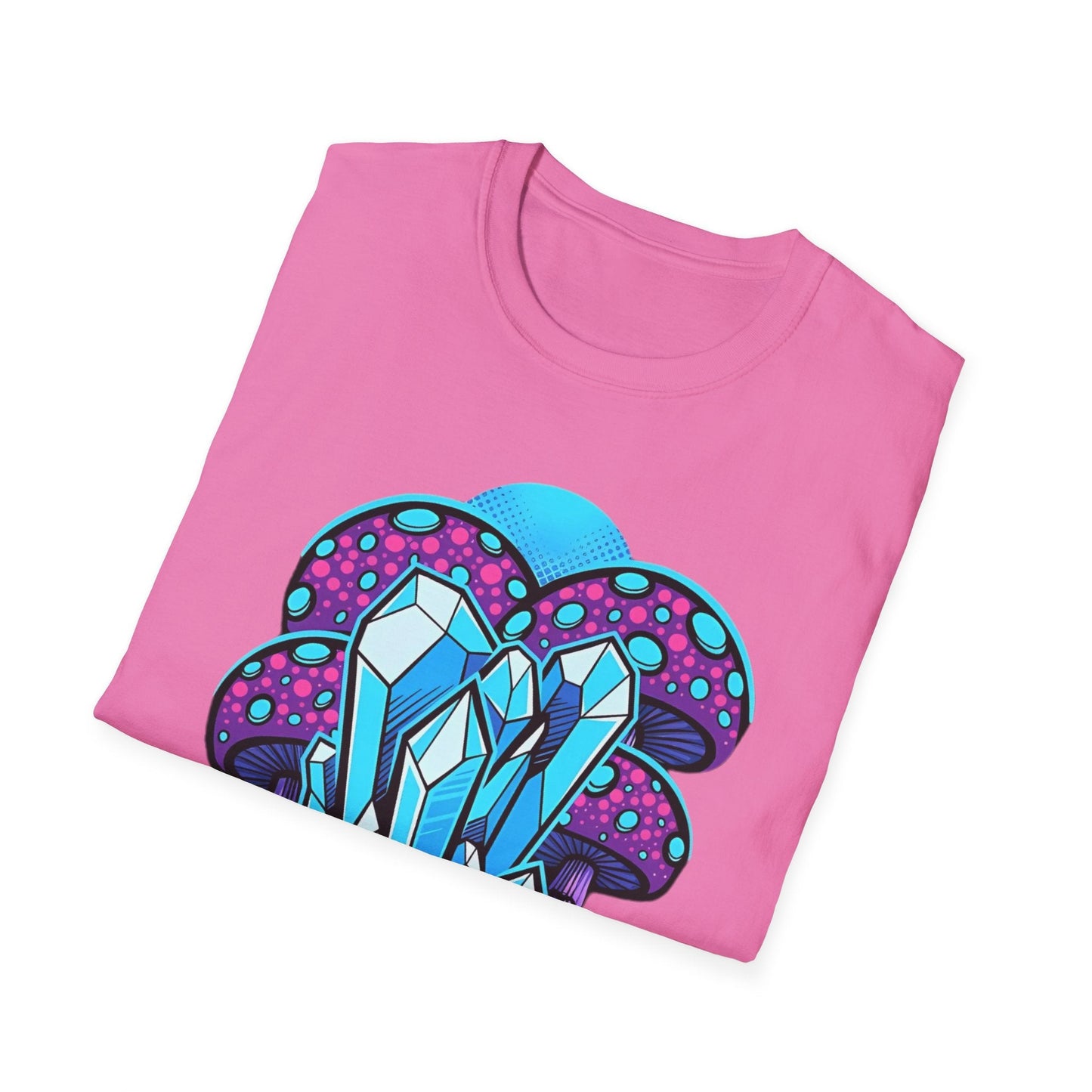 Mashroom Tee Shirt Softstyle Gildan 64000 100 Percent Ring Spun Cotton Breathable Funny Fungus
