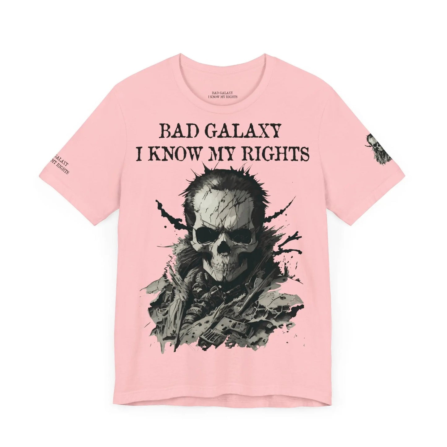 Skull T Shirt From Bad Galaxy Made To Order Cotton Tee With Eco Friendly Inks USA