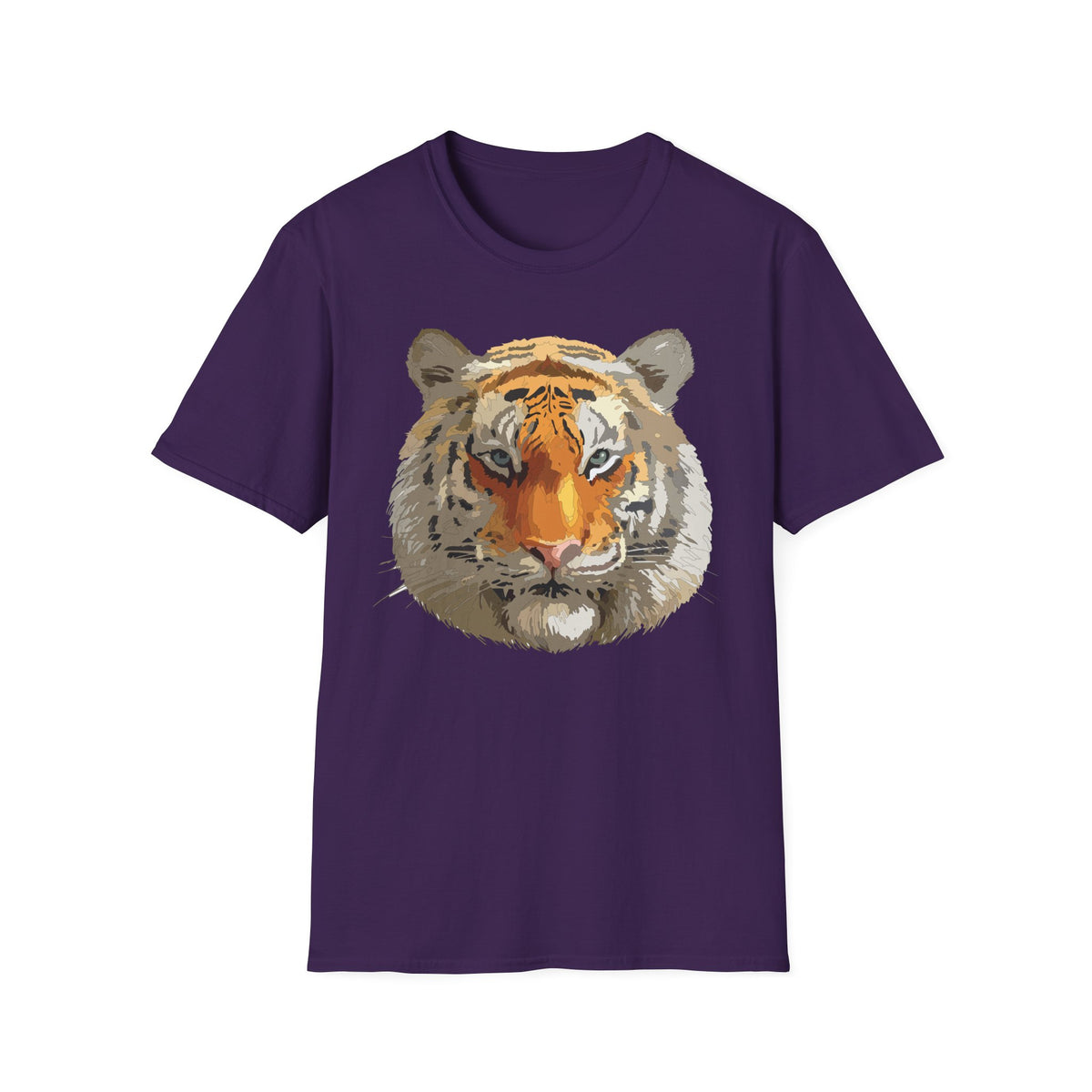 Tiger Face T-Shirt | Realistic Orange Bengal Illustration