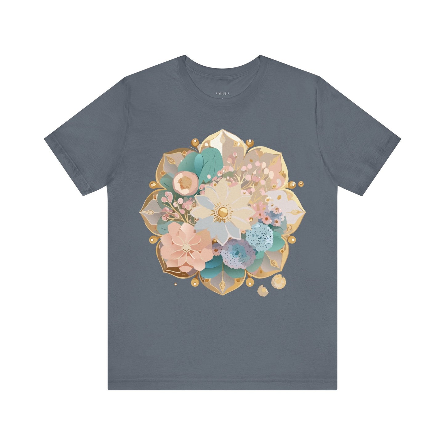 Mandala Graphic Unisex 100 Cotton Vintage Floral Artwork Tee 14