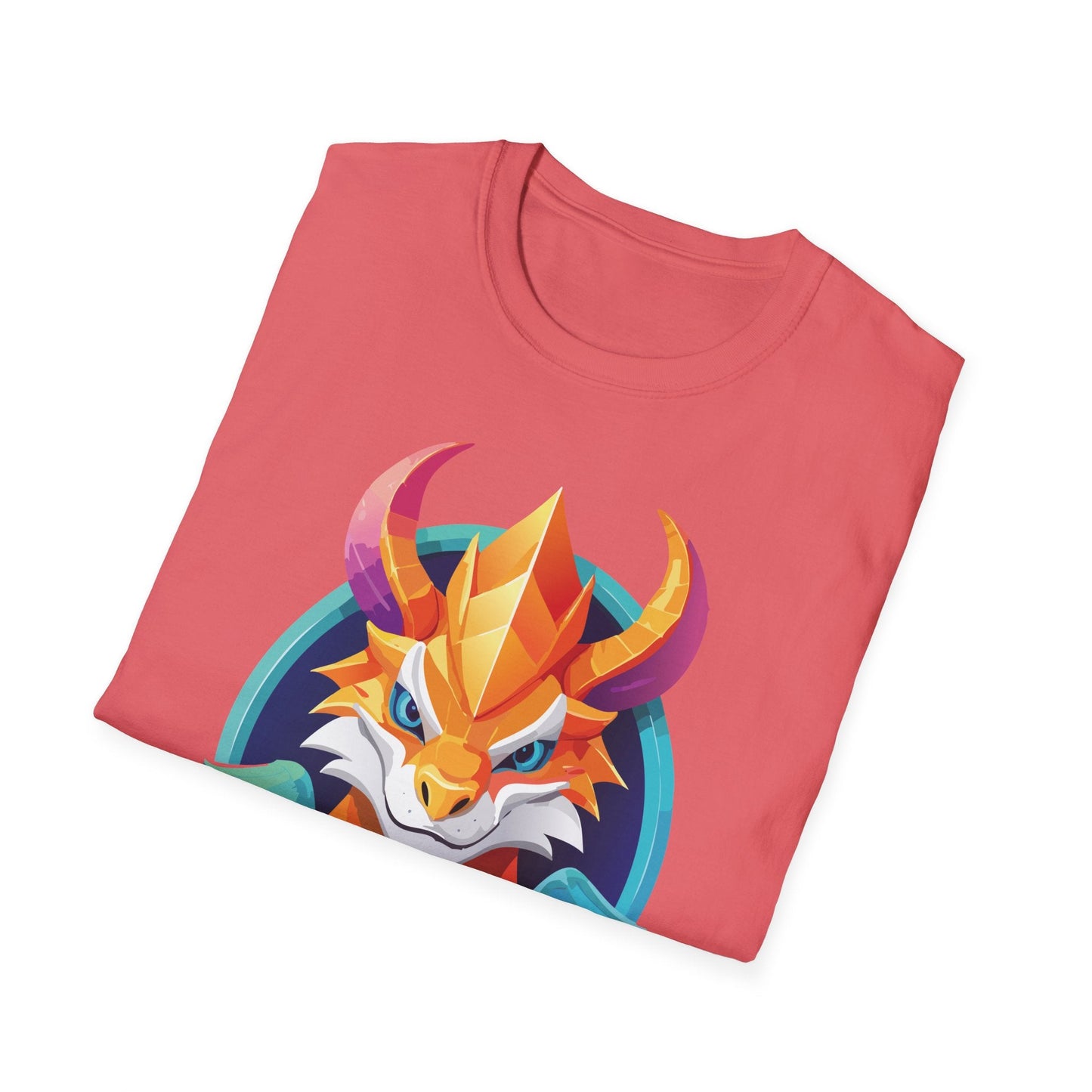 Dragon T Shirt Unisex Gildan Softstyle 64000 Comfortable Cotton Tee With Animal Design