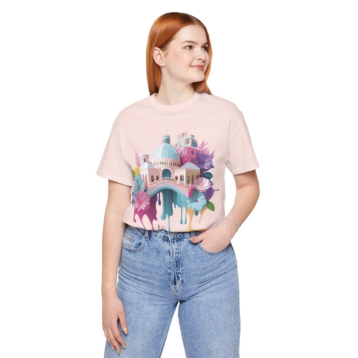 Venice Inspired Tourist Shirt Unisex Graphic Tee Adelpha Vintage Artwork Design Art