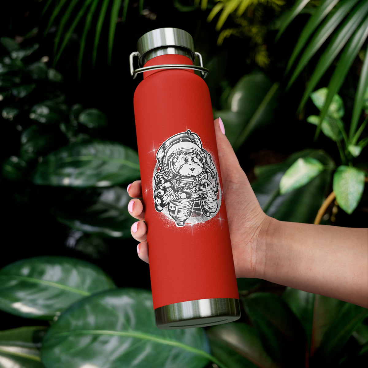 22oz Copper Insulated Water Bottle with Cartoon Design - CV3