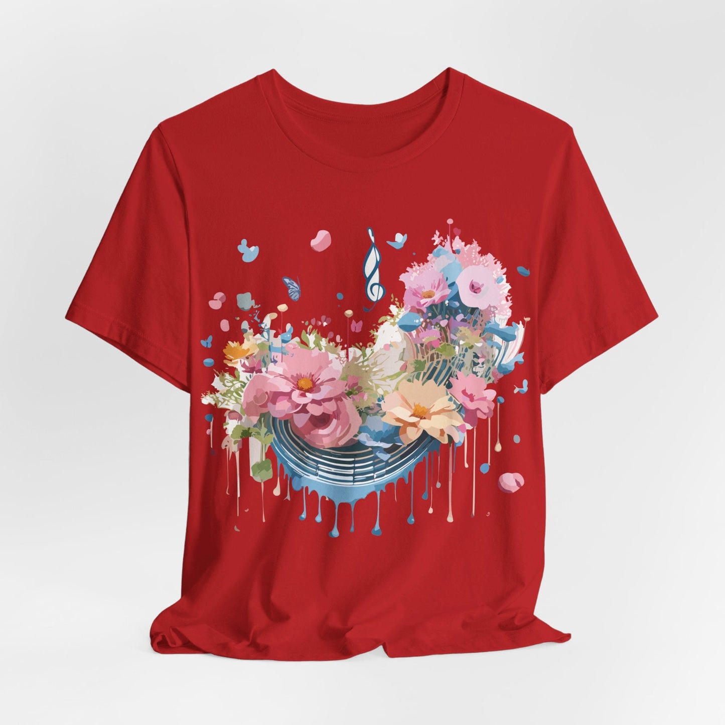 Music Graphic T Shirt Unisex Short Sleeve Jersey Tee Adelpha Vintage Inspired Art