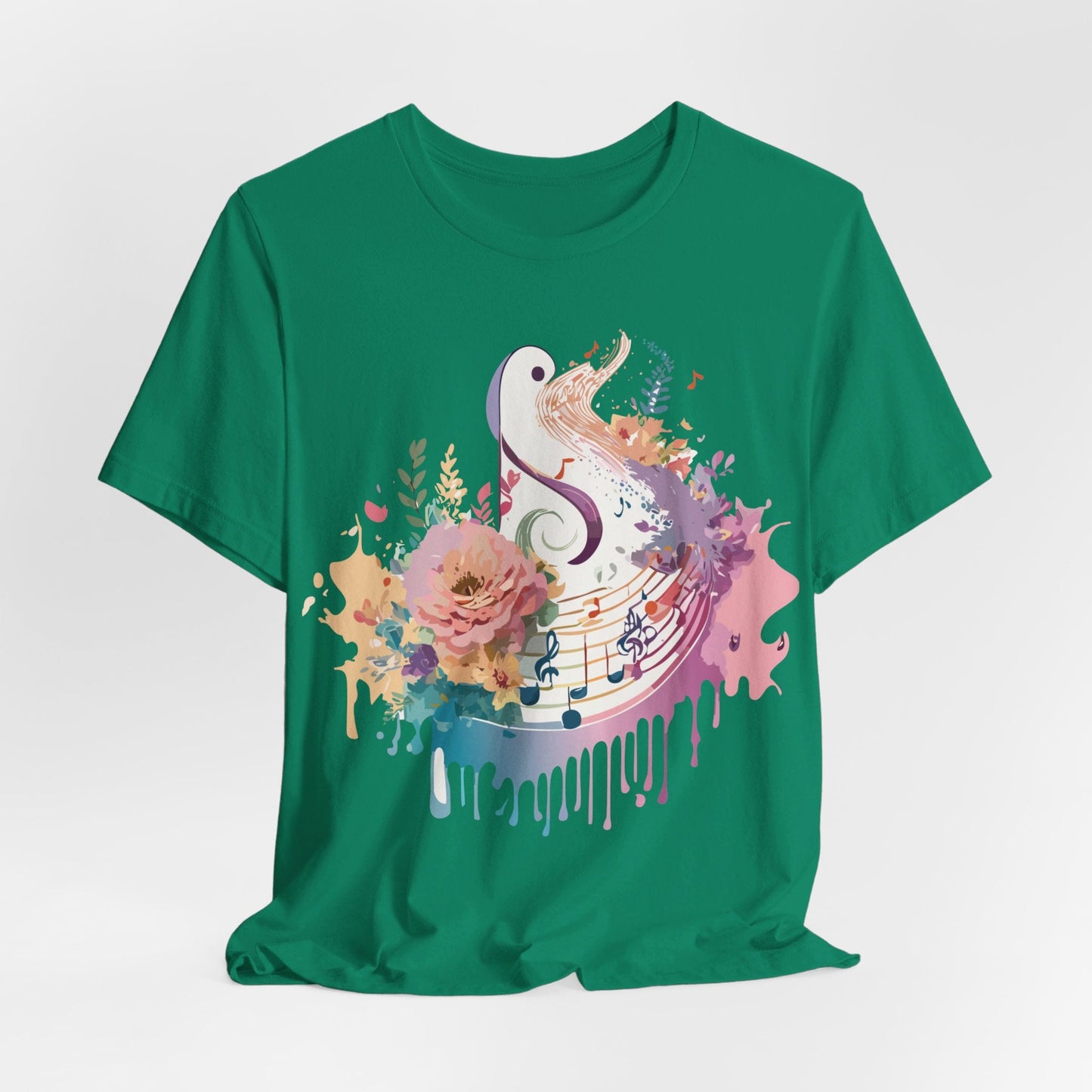 Adelpha Graphic Tee Unisex Short Sleeve Vintage Inspired Artwork Music Theme T Shirt