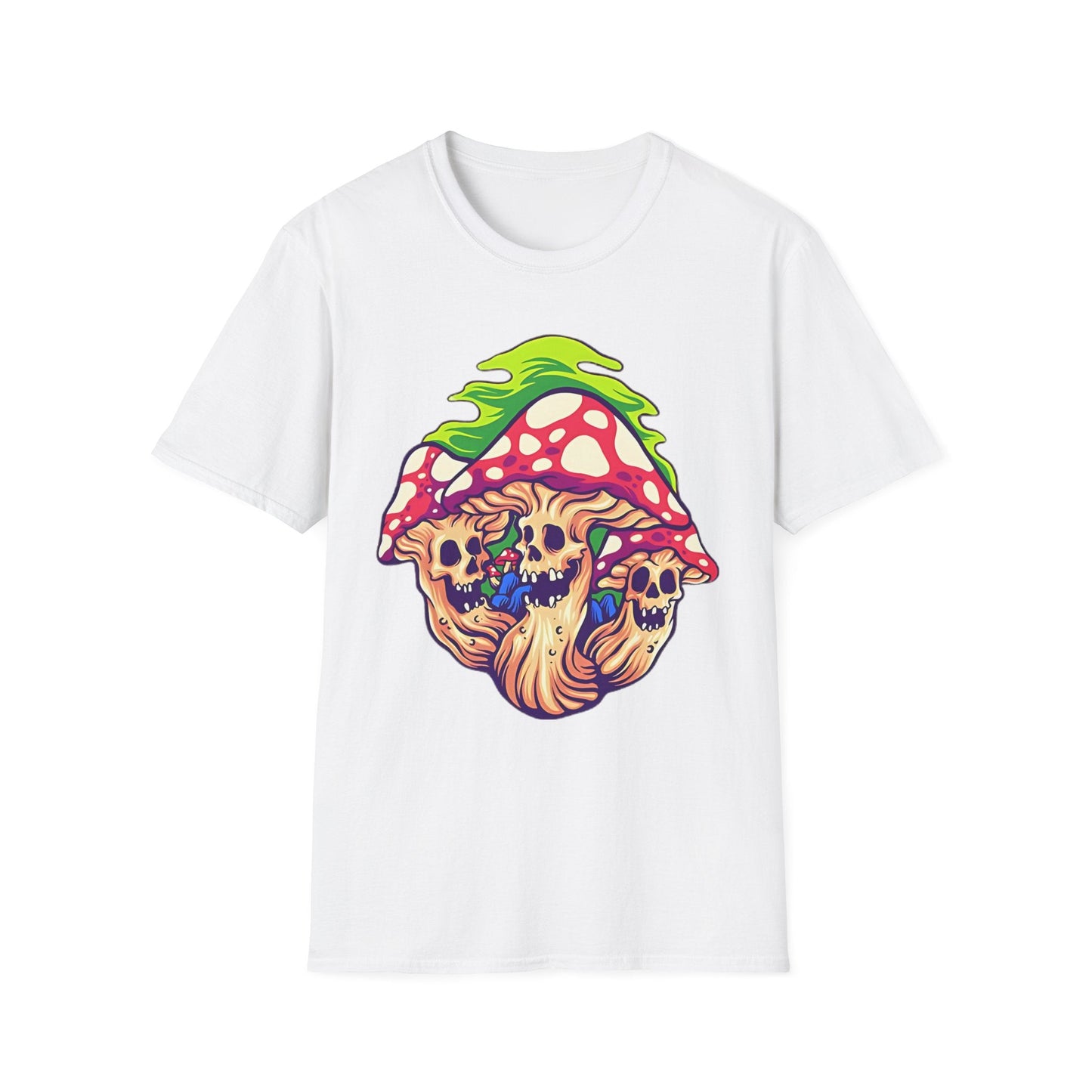 Mashroom Tee Shirt Unisex Softstyle Gildan 64000 Cotton With Funny Mashroom Design