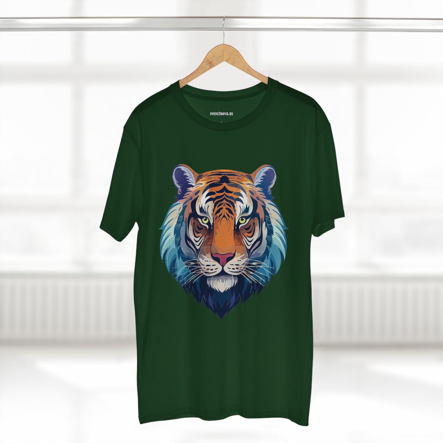 Tiger Shirt Unisex Premium Cotton Staple Tee With Original Art Design From Retro2Nova Exclusive Art Collection
