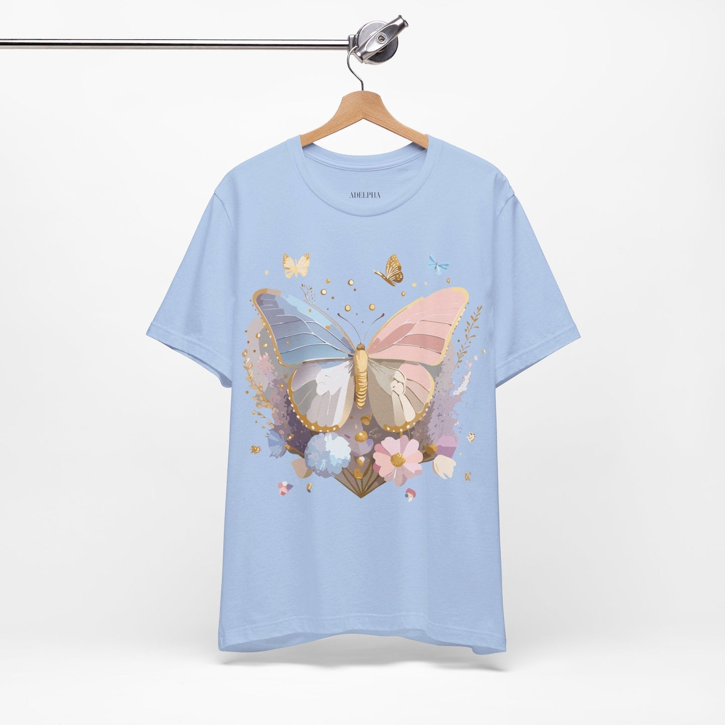 Butterfly Graphic Tee Adelpha Unisex Short Sleeve Shirt Vintage Inspired Art