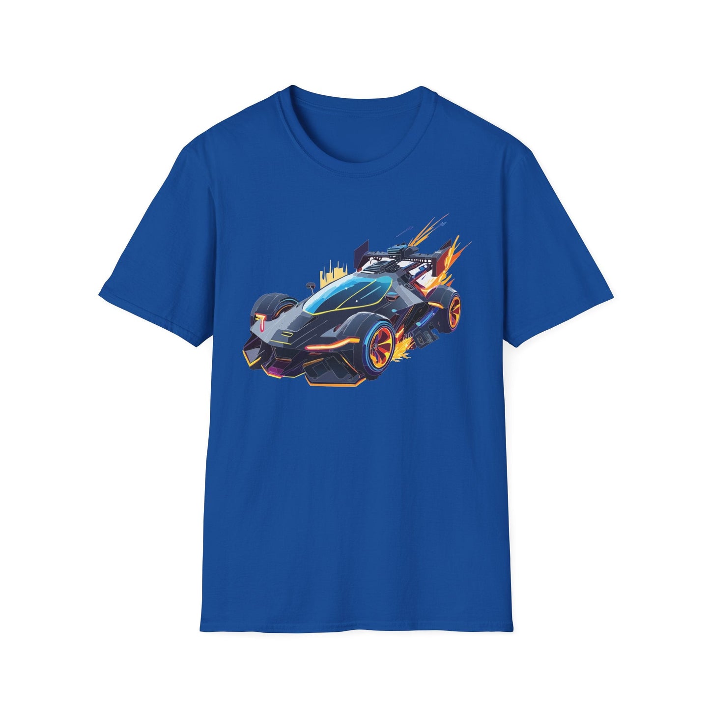 Unisex Car T Shirt With Cars Design Hot Wheels Graphic Tee Gildan Softstyle 64000