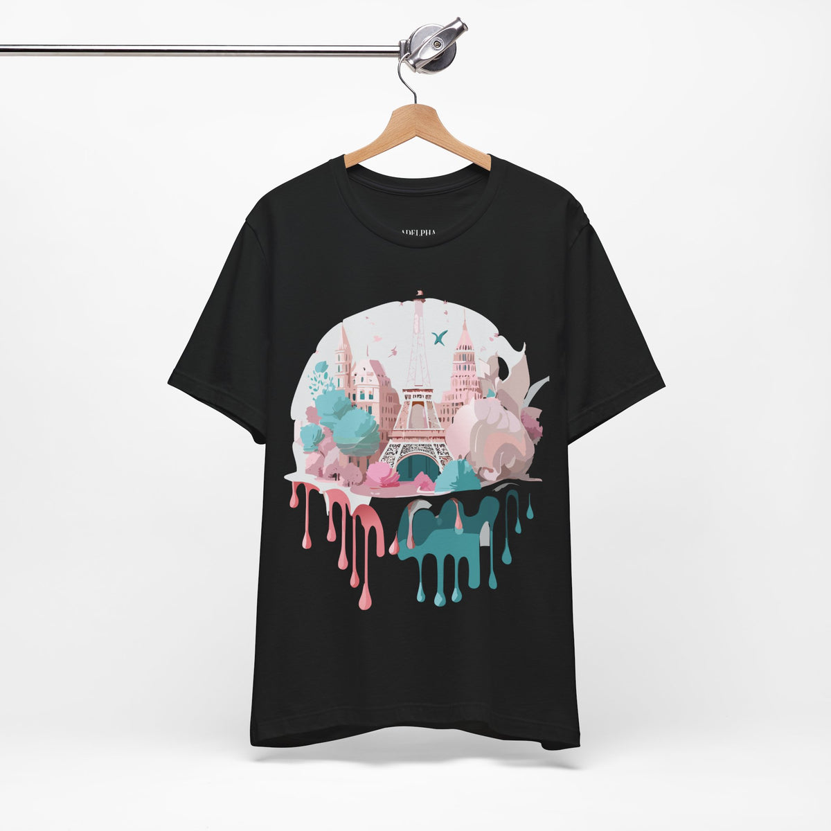 Unisex Cotton Bella+Canvas Tee with Paris