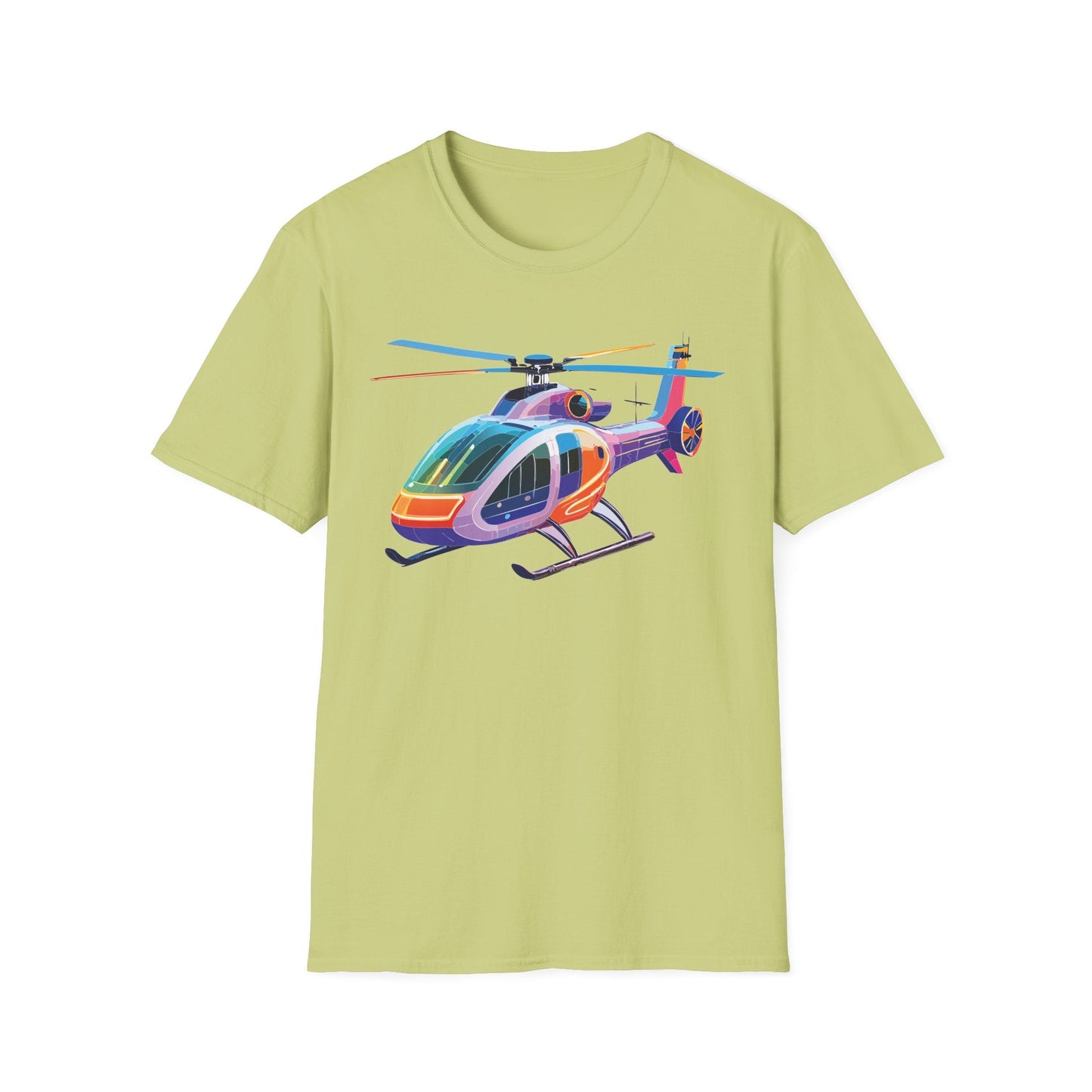Chopper Helicopter Shirt Unisex T Shirt Softstyle 64000 100 Percent Ring Spun Cotton