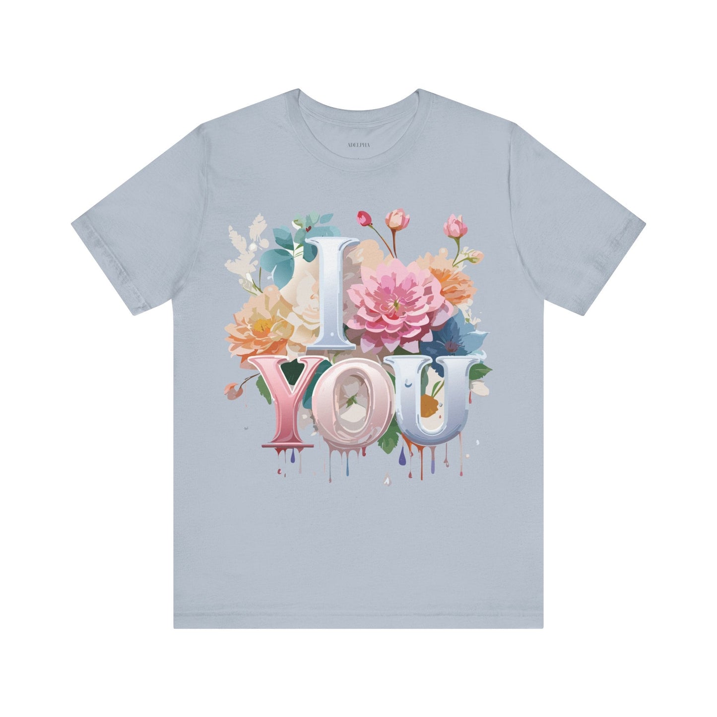 Valentine Day Graphic Unisex 100 Cotton Vintage Artwork with Love and Flower Design Tee 8