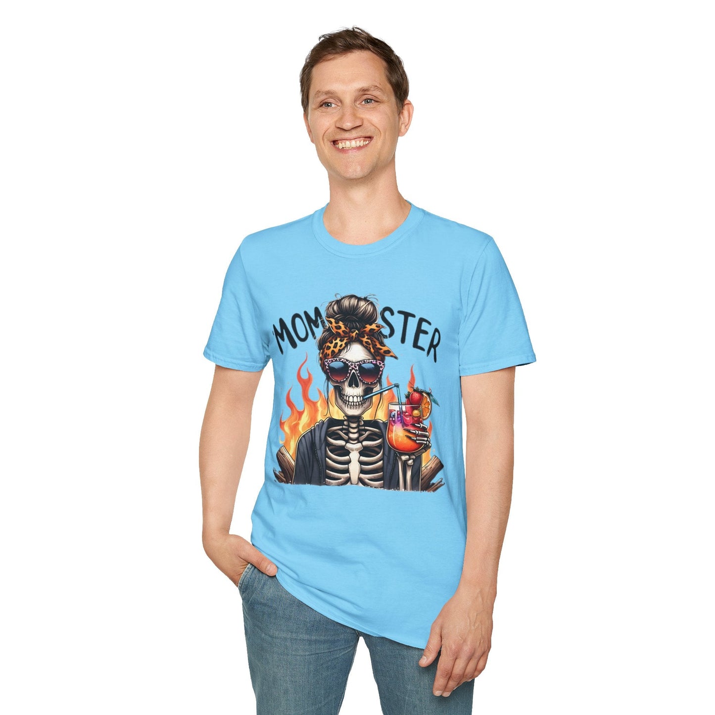Skull Graphic Unisex Cotton T-shirt with Skeleton Artwork Design 13