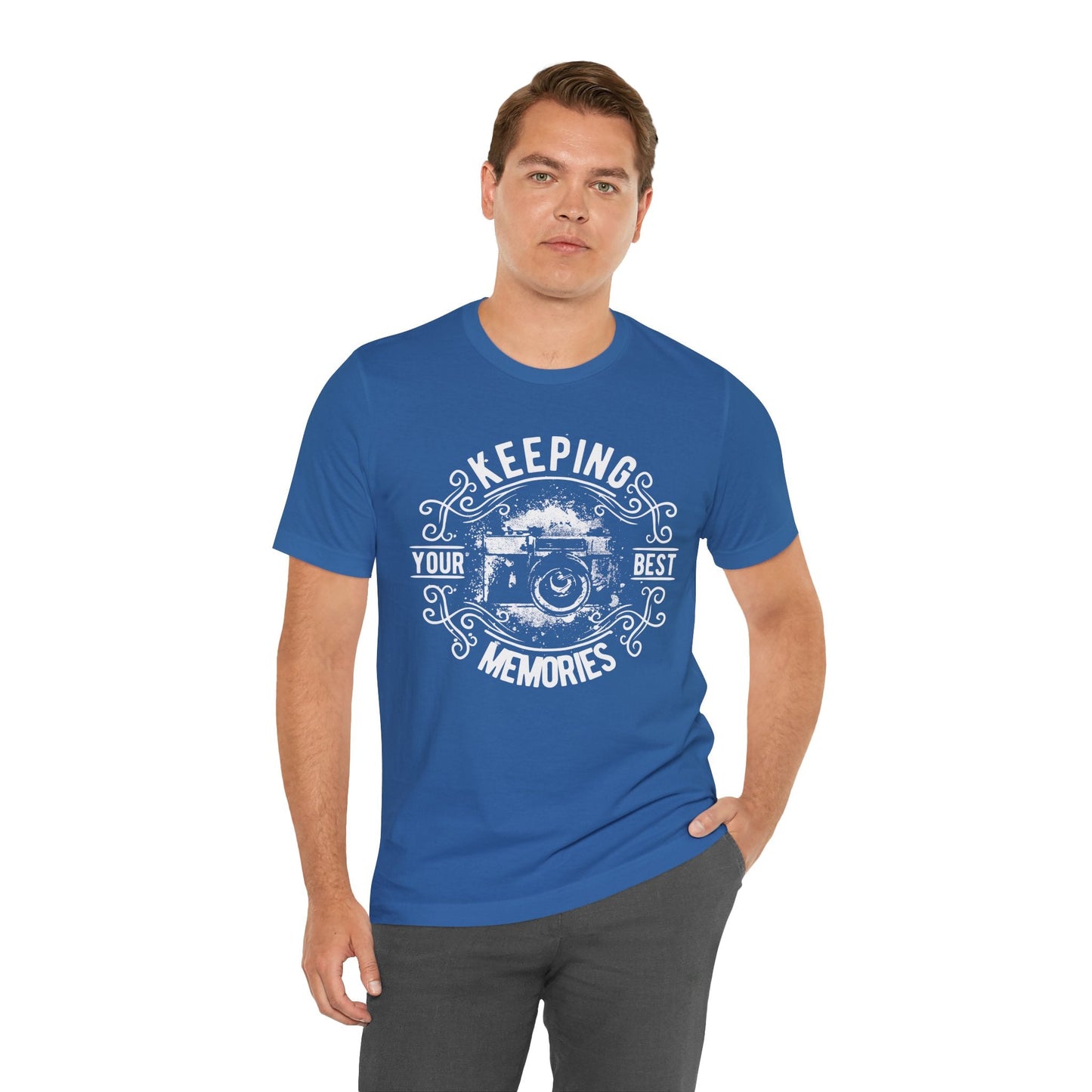 Keeping Your Best Memories T-Shirt Vintage Camera Graphic T-Shirt A-5