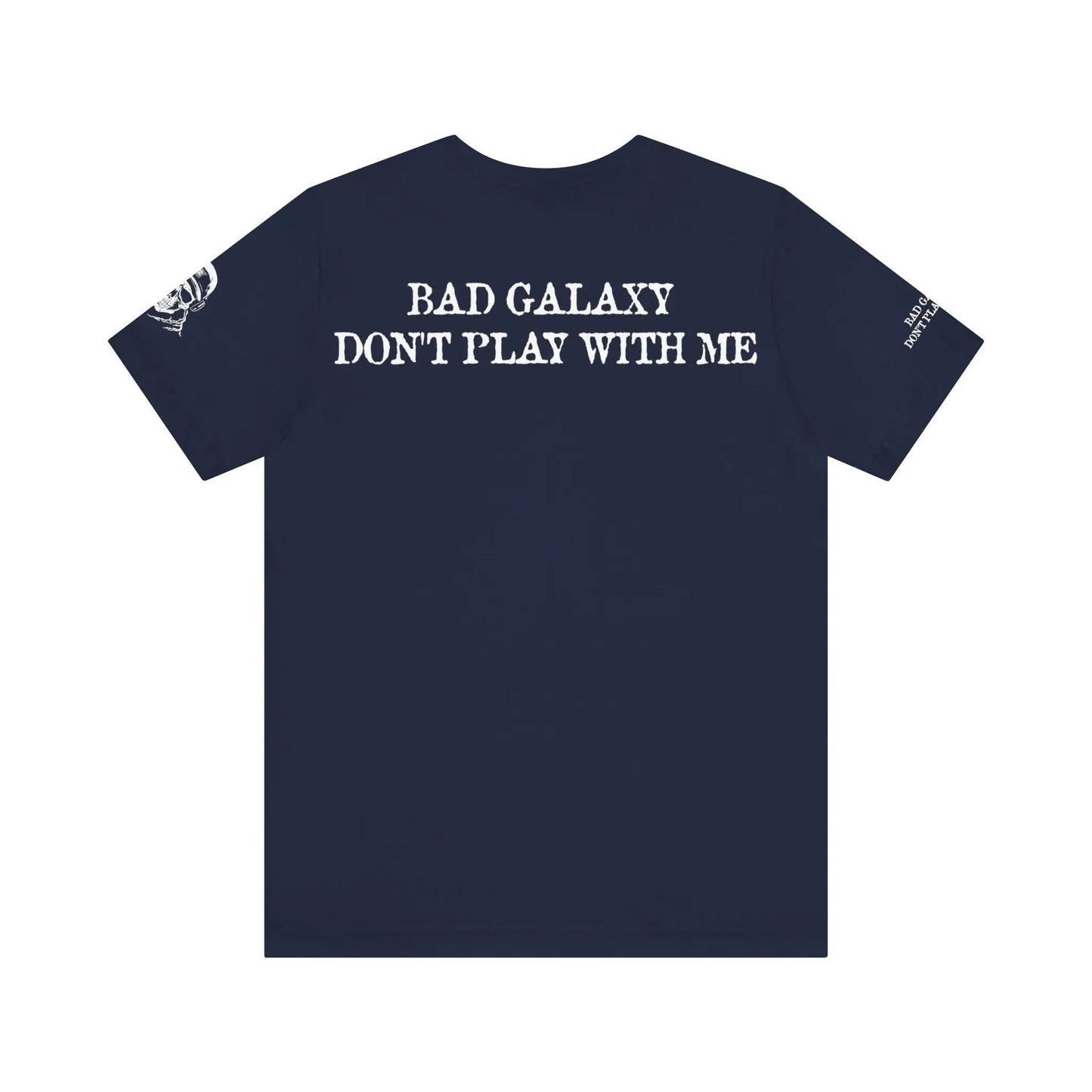 Bad Galaxy Skull T Shirt Made To Order 100 Percent Cotton Eco Friendly Inks USA Designed