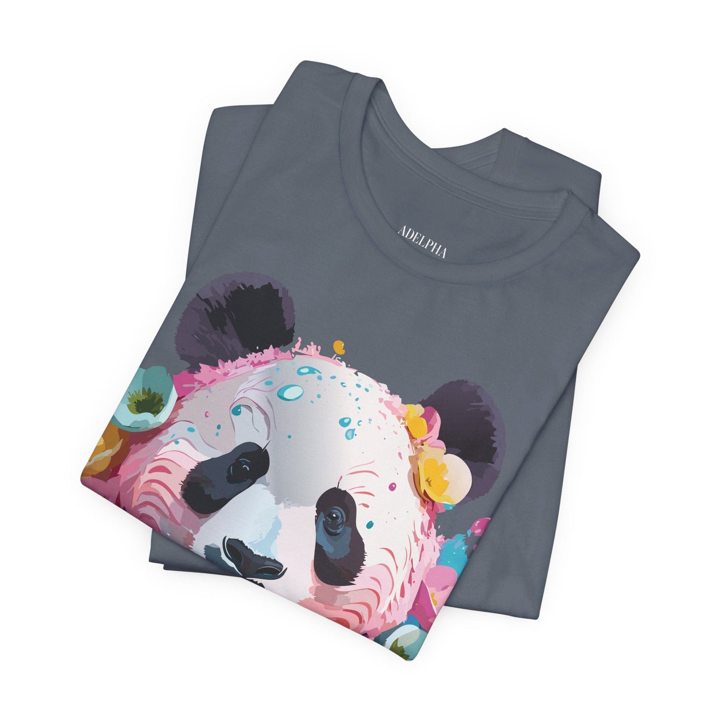 Panda Graphic Unisex 100 Cotton Vintage Art with Animal T-Shirt 5