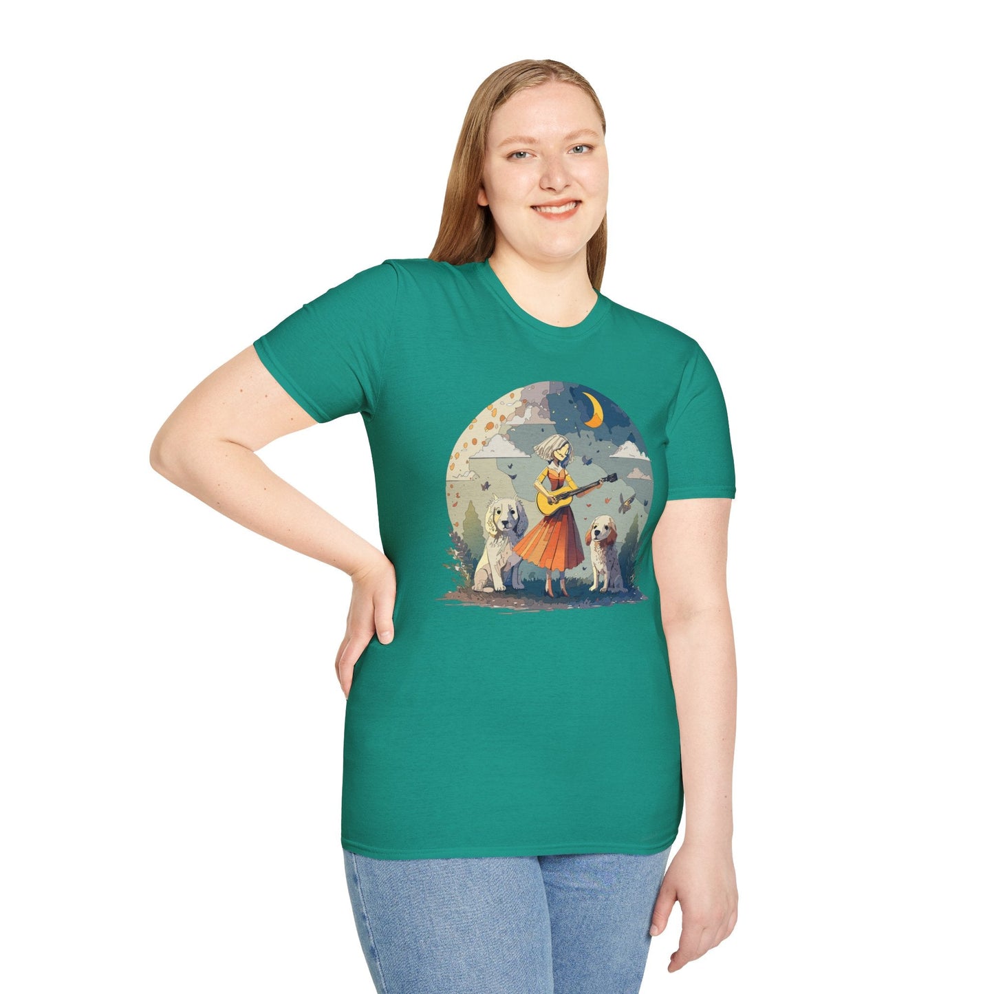 Womens Graphic T Shirts Art Design Tee Softstyle Gildan 64000 100 Percent Cotton