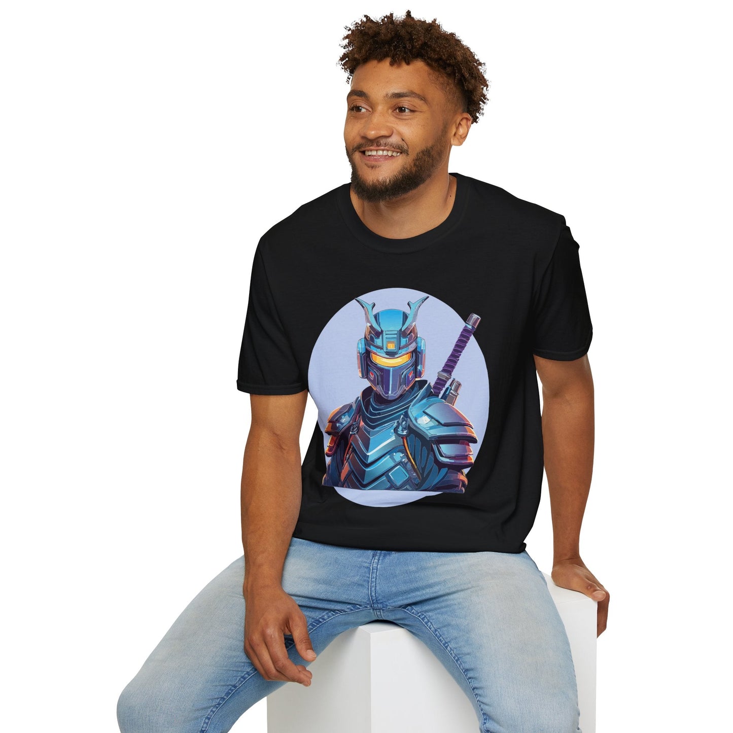 Samurai Shirt Unisex Softstyle Tee 64000 Gildan 100 Percent Ring Spun Cotton Comfort Fit