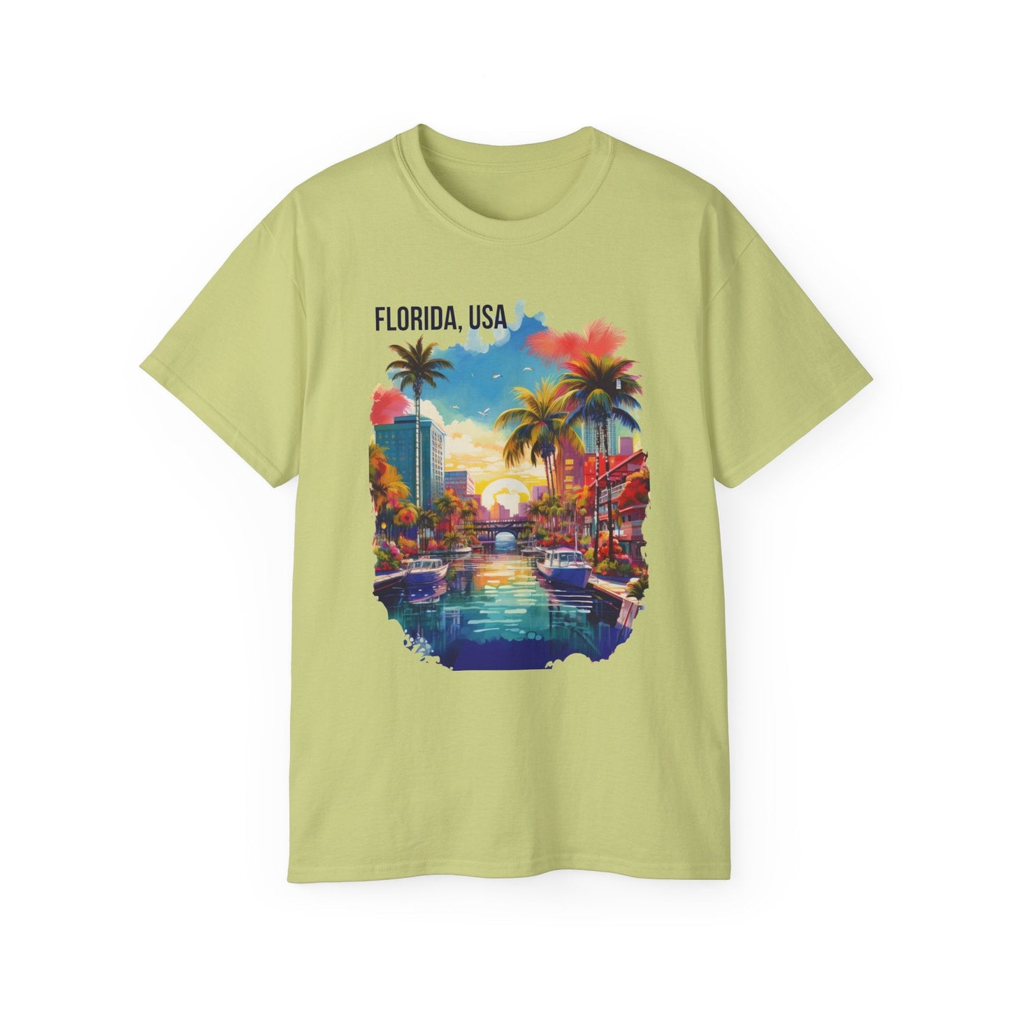 Florida Graphic Unisex Cotton T‑Shirt 1
