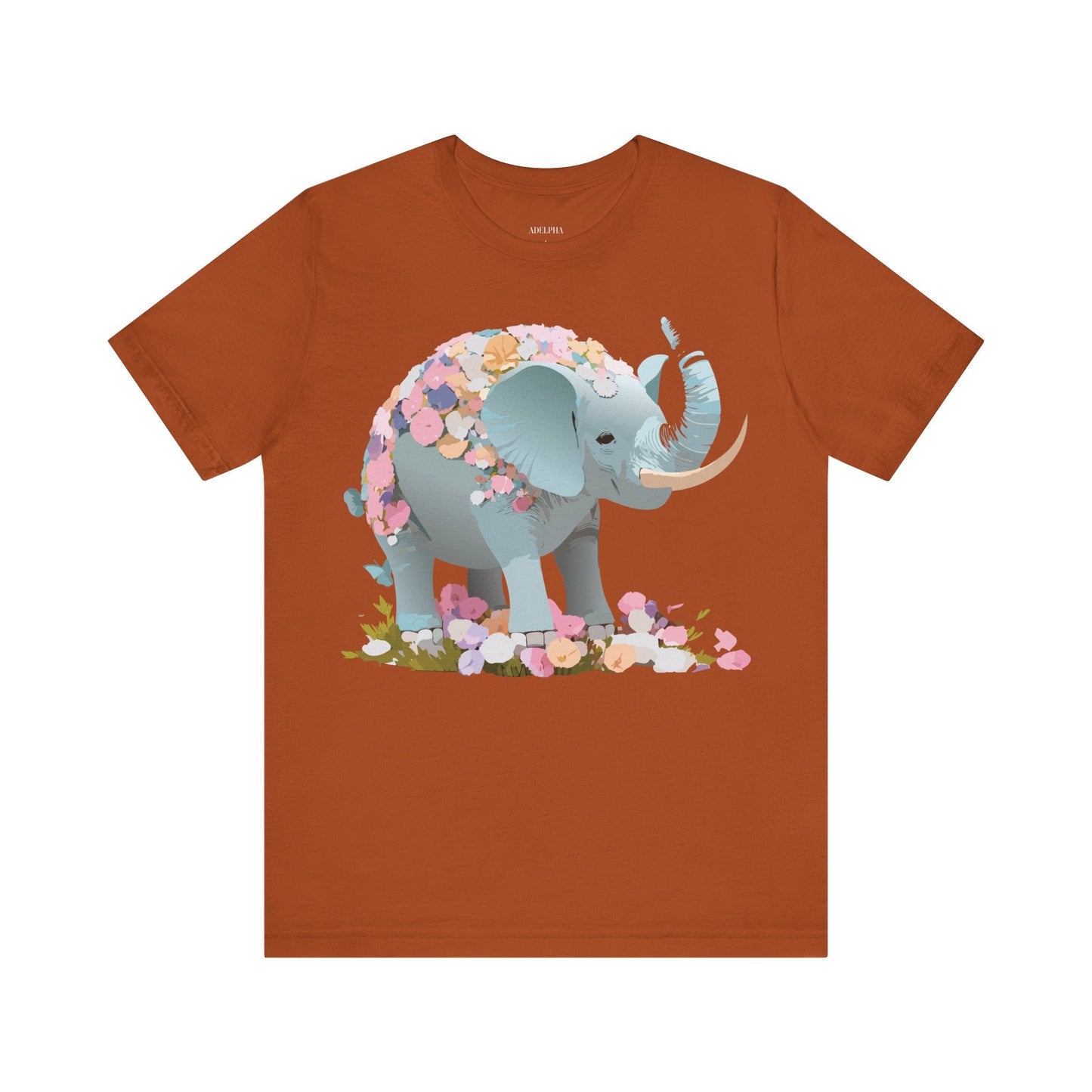 Elephant Graphic T Shirt Unisex Vintage Inspired Art Tee By Adelpha Short Sleeve