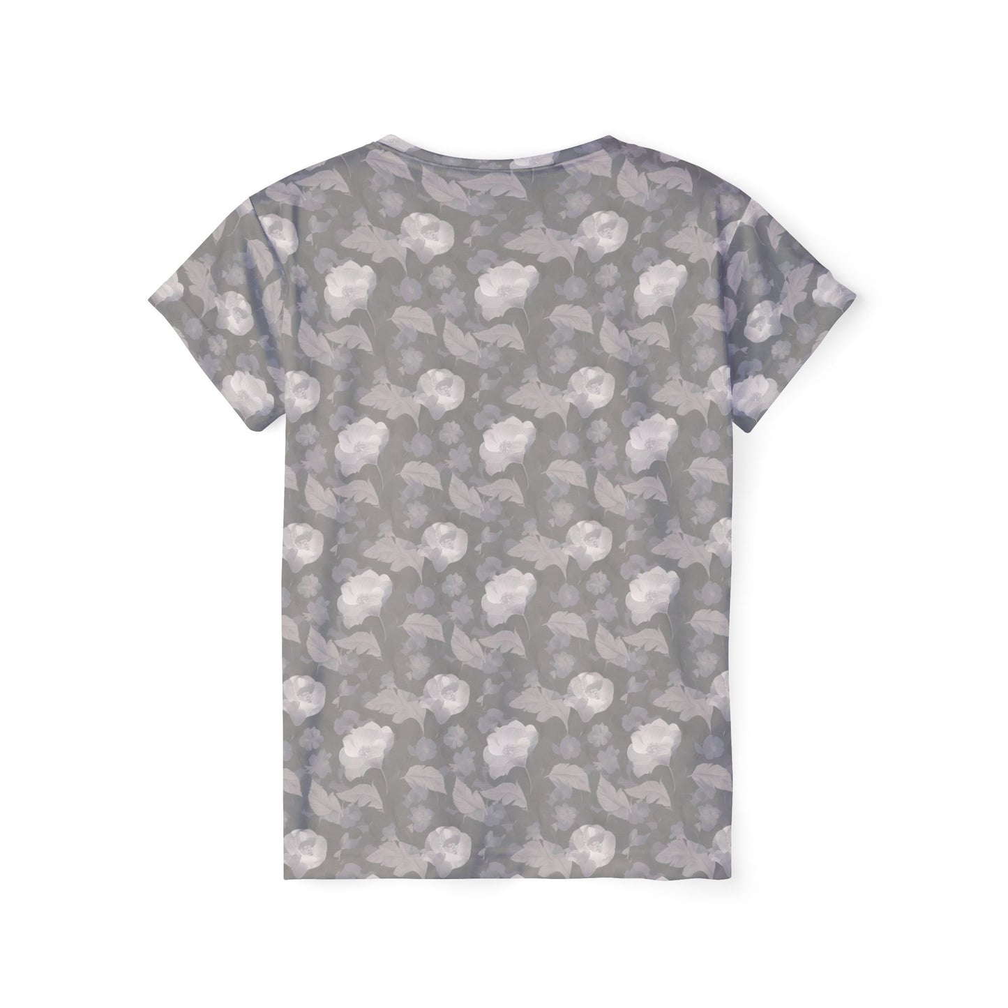 Women Poly T-Shirt with Floral Print