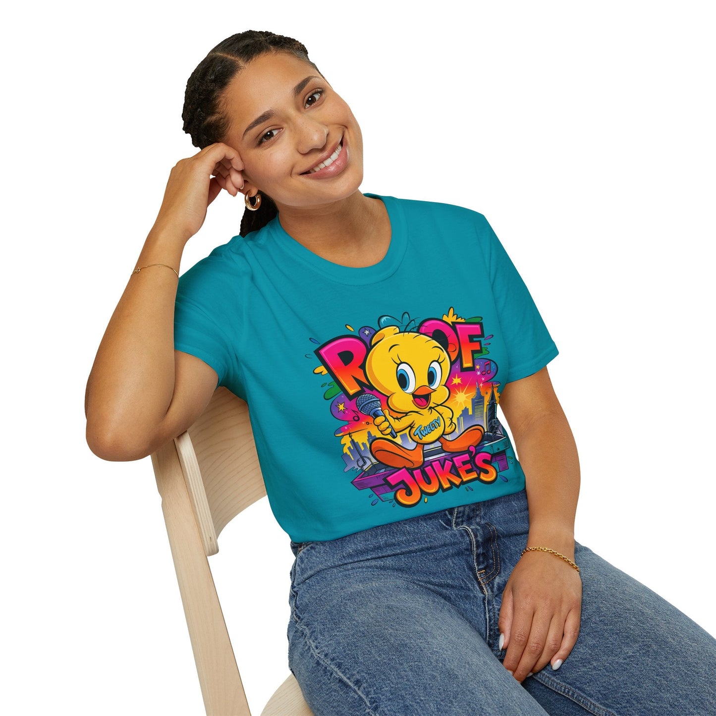 Unisex Cartoon T Shirt With Animation Design Versatile Funny Animals Tee Shirt Gildan Softstyle