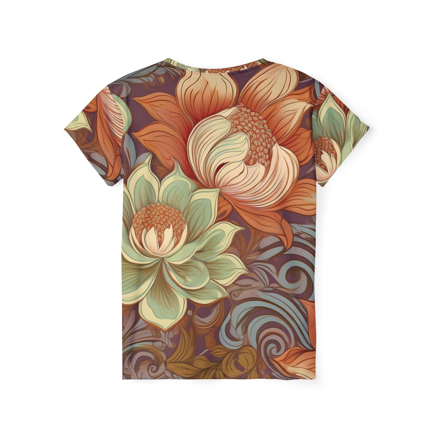 Women Poly T-Shirt with Floral Print