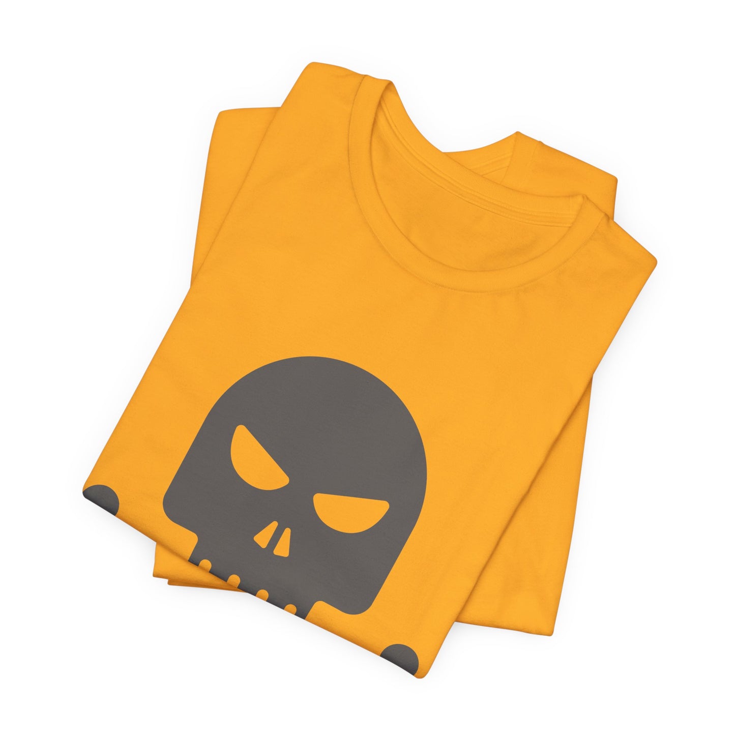 Unisex-T-Shirt aus Baumwolle mit Totenkopf