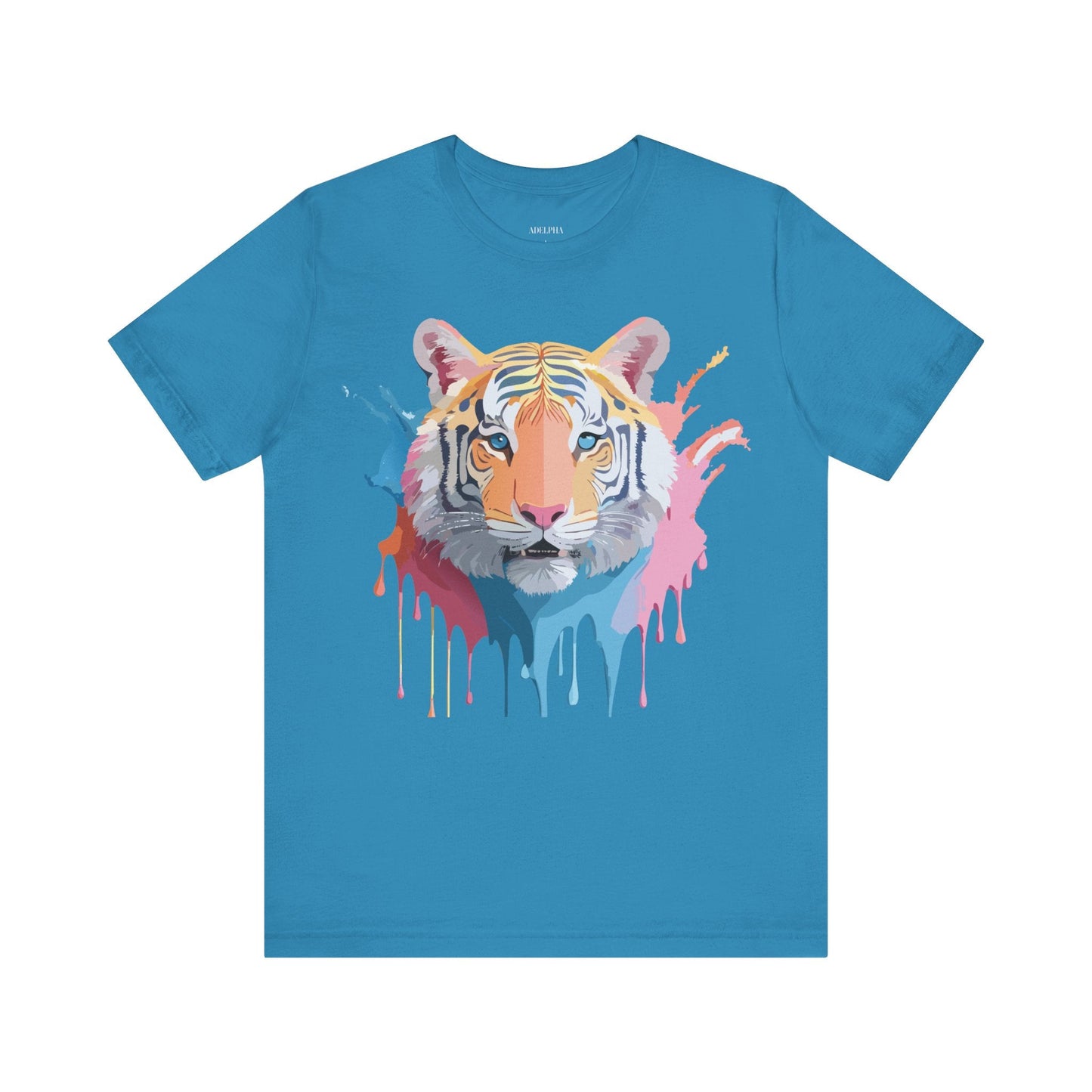Tiger Graphic Tee By Adelpha Unisex Short Sleeve Vintage Inspired Art Shirt Premium Quality