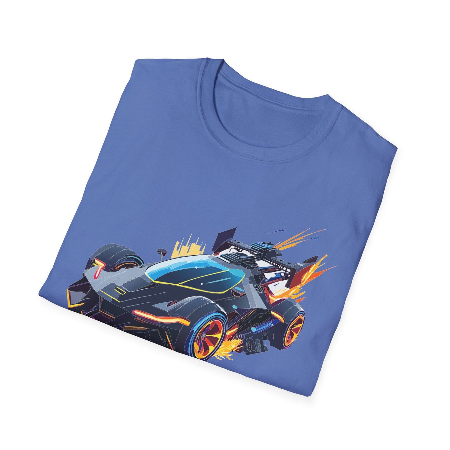 Unisex Car T Shirt With Cars Design Hot Wheels Graphic Tee Gildan Softstyle 64000