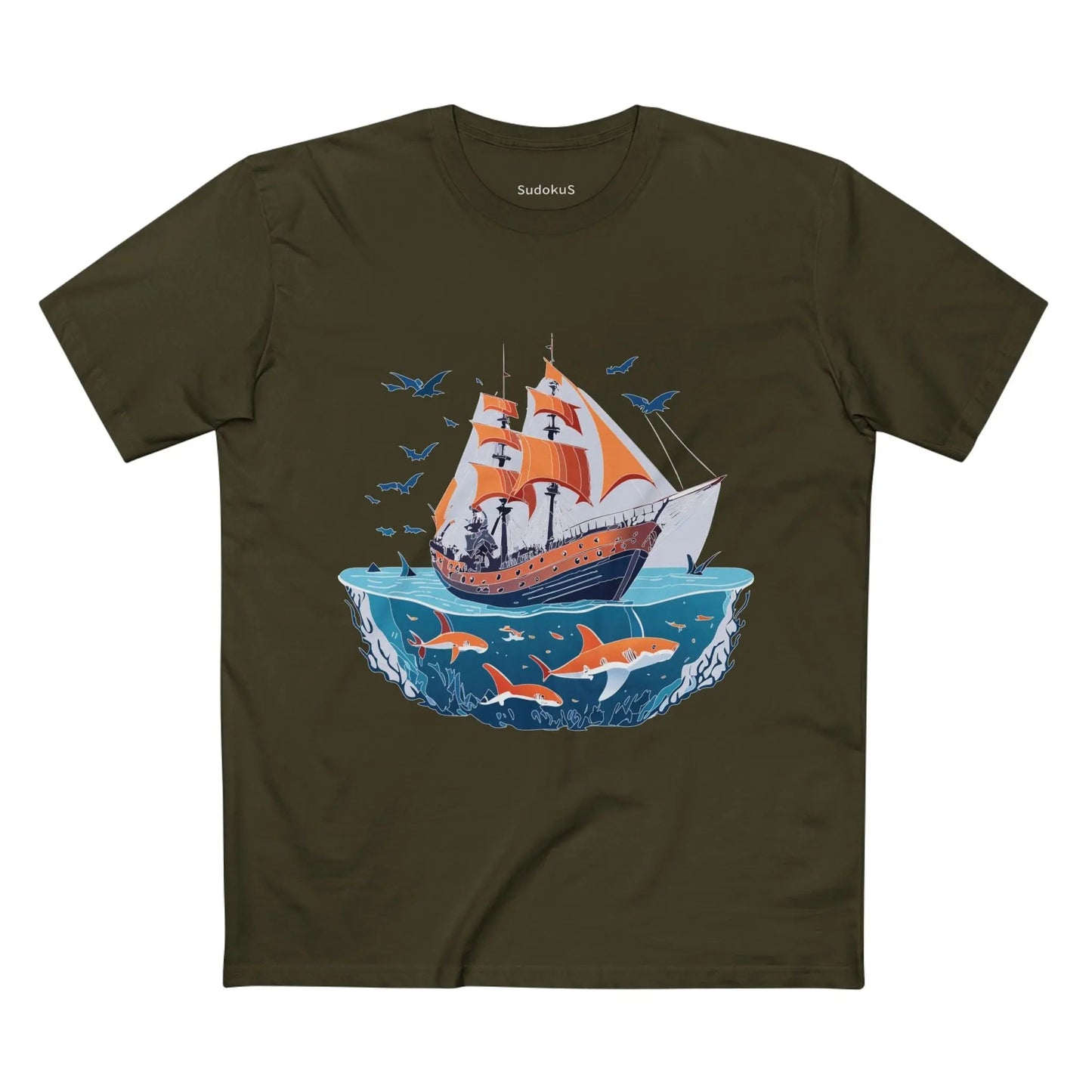 Ocean Coast Graphic Unisex 100 Cotton Staple Tee 24