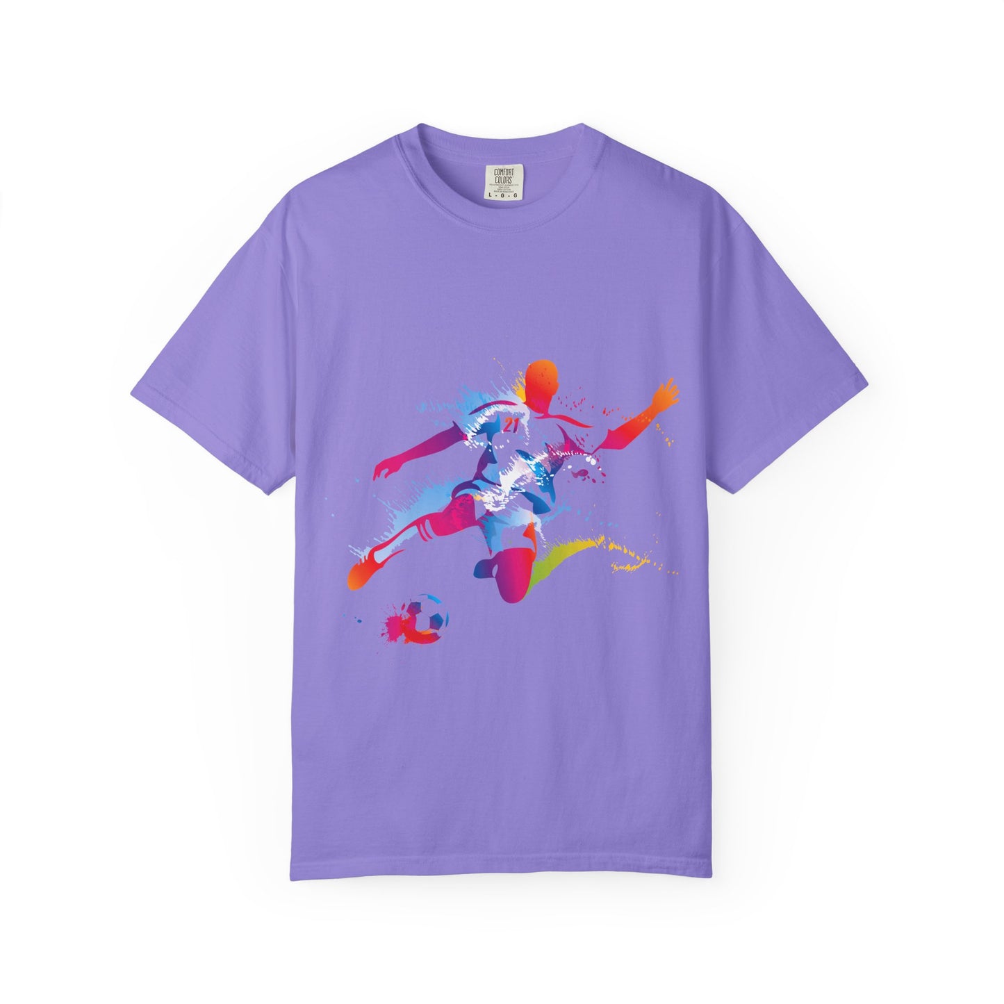 Sports Graphic Unisex T-Shirt Garment Dyed Cotton Relaxed Fit Comfort Colors 5