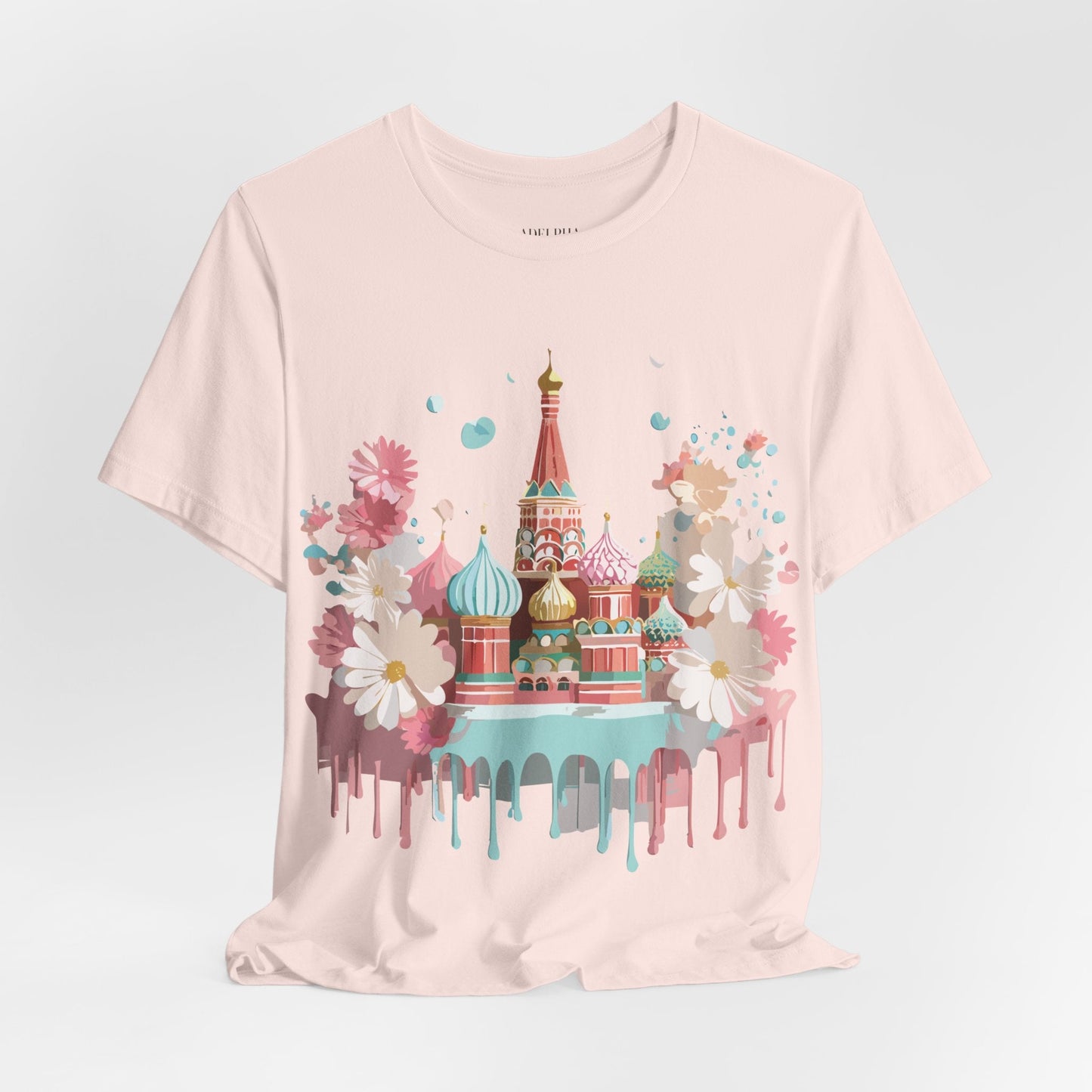 Unisex Graphic Tee With Vintage Moscow Artwork By Adelpha Premium Short Sleeve Shirt