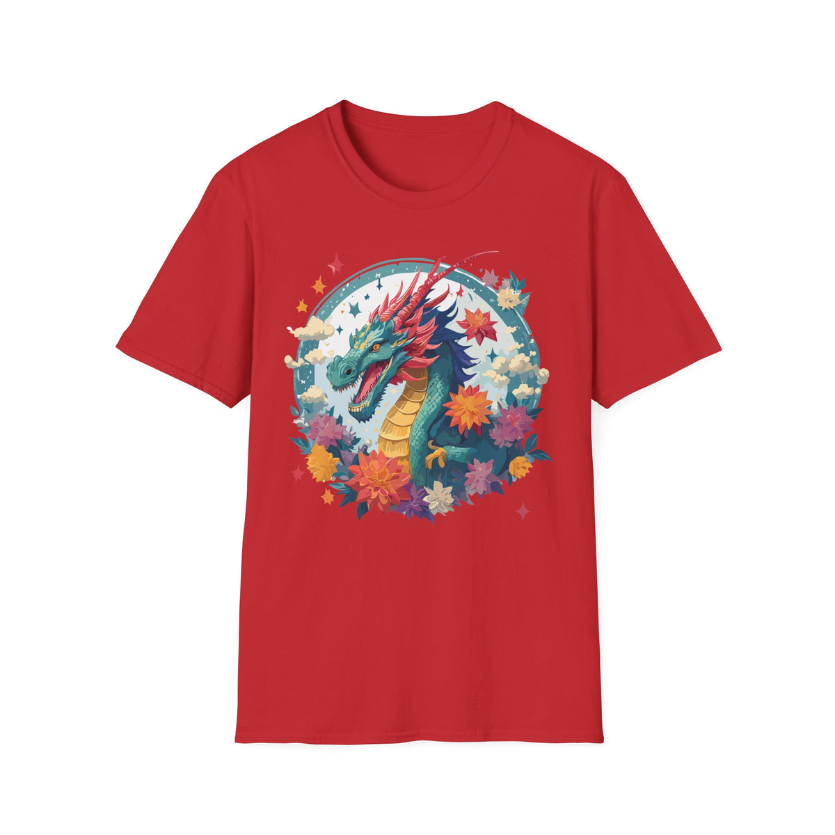 Dragon Graphic Tee Gildan Unisex 100 Cotton Tee Shirt with Animal a41