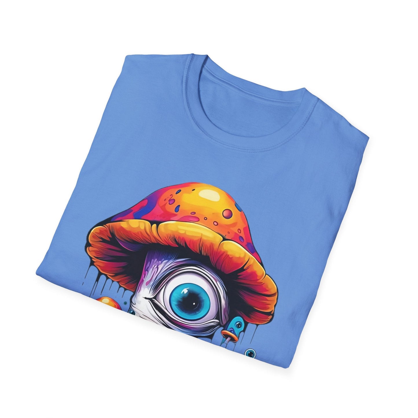 Unisex Mashroom T Shirt With Funny Mashroom Art Design Gildan Softstyle Tee For Everyday Comfort