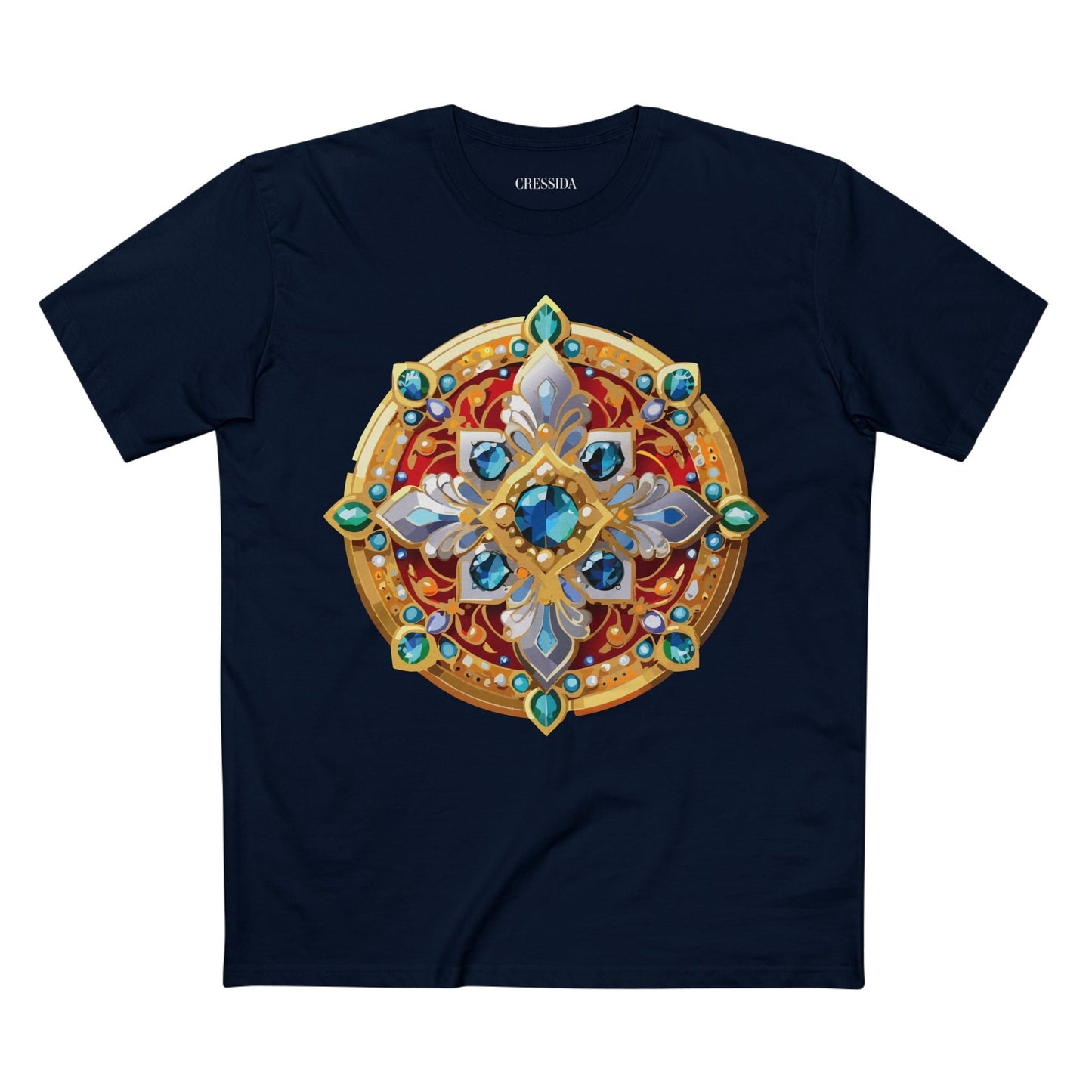 Medallion Graphic T-Shirt Unisex 100 Cotton With Gold Art Design Medal Tee 8
