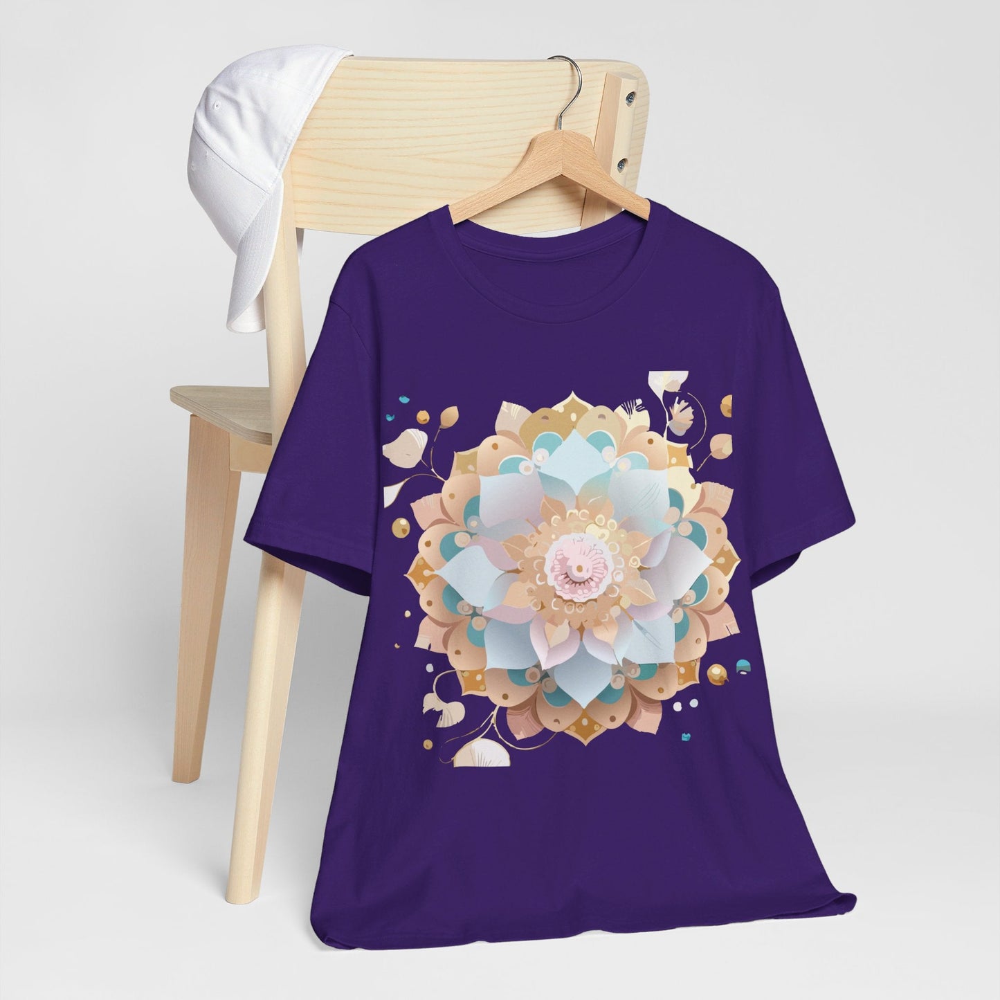 Mandala Graphic Tee Unisex Jersey Short Sleeve Featuring Vintage Inspired Adelpha Artwork
