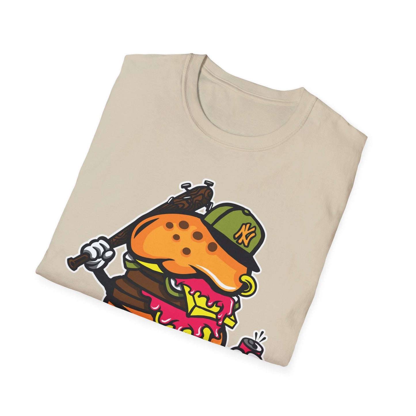 Unisex Cartoon T Shirt Funny Animation Tee Gildan Softstyle 64000 100 Percent Cotton