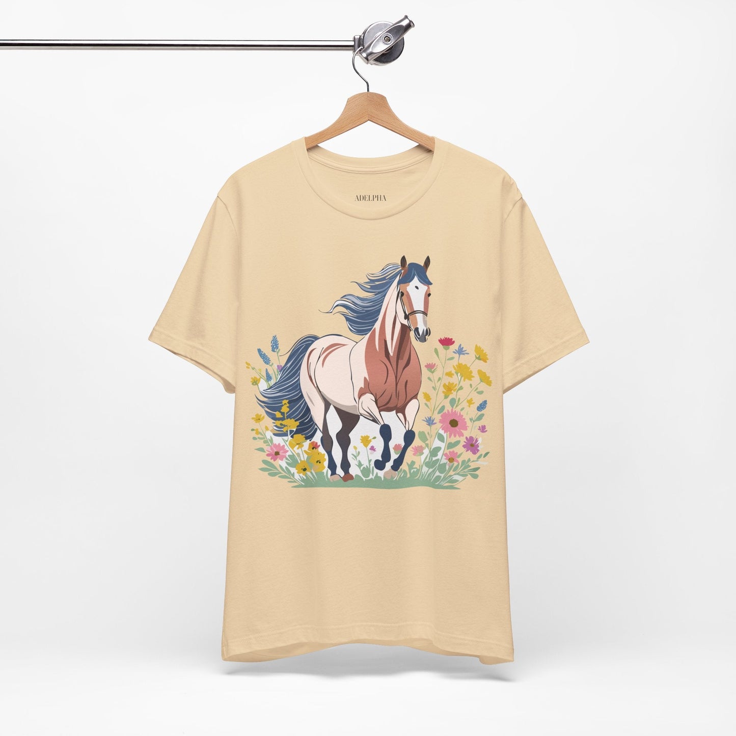 Horse Graphic Unisex 100 Cotton Vintage Animal Art T-Shirt 11