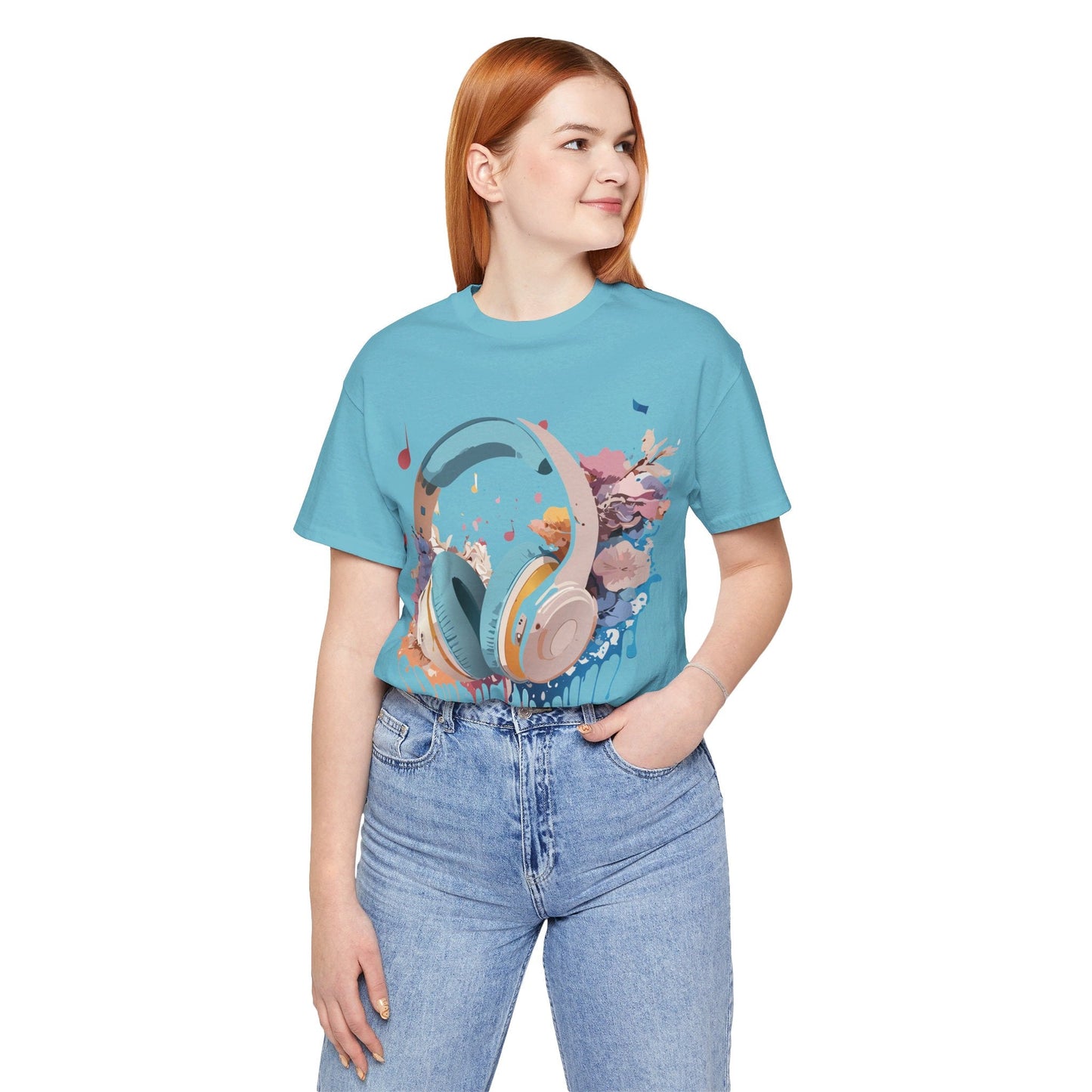 Unisex Graphic Tee Adelpha Art Design Vintage Music Inspired Short Sleeve Jersey Premium