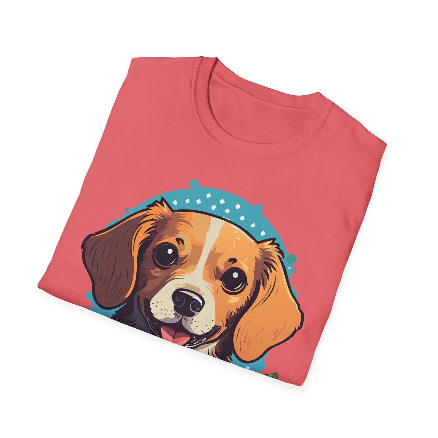 Dog Shirt Unisex Animal Tee Softstyle Cotton Ring Spun Comfort