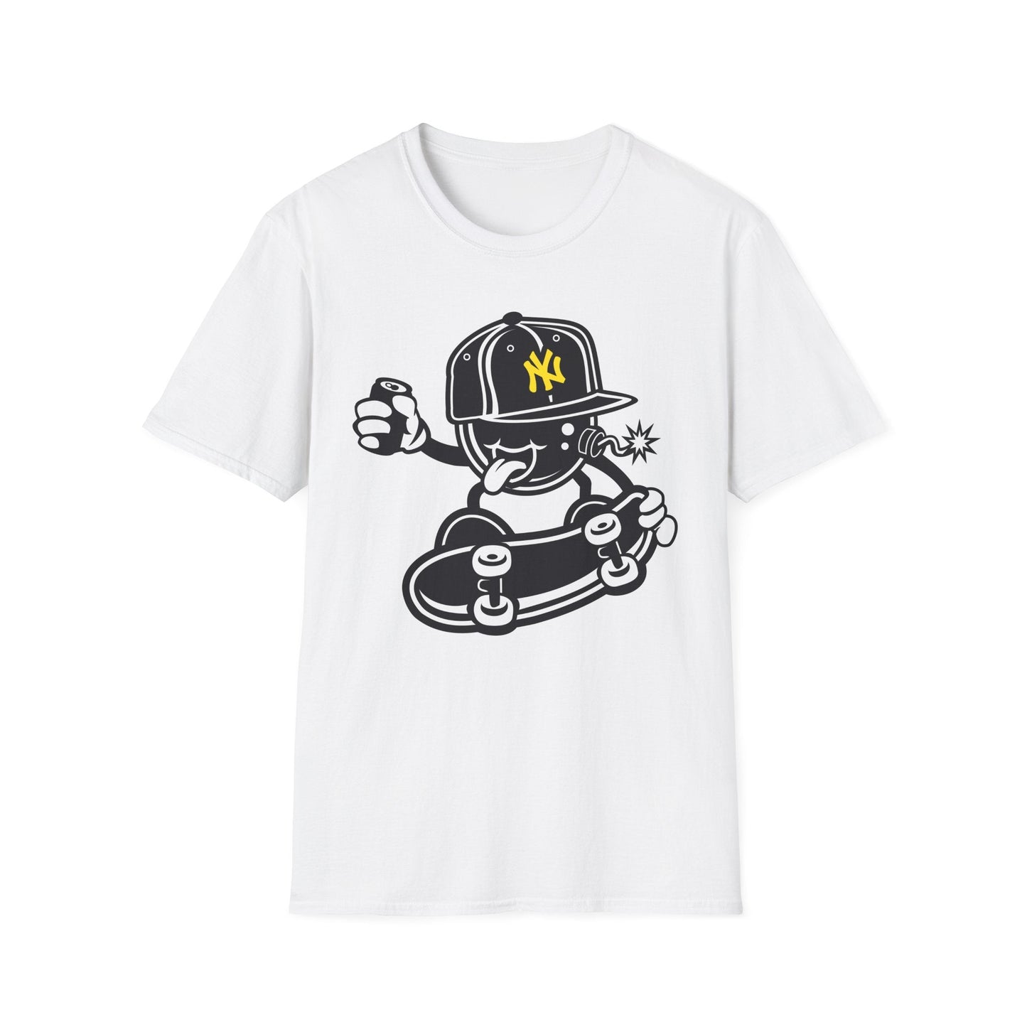Cartoon T Shirt Animation Tee Funny Unisex Gildan Softstyle 64000 Cotton Breathable Lightweight Tee
