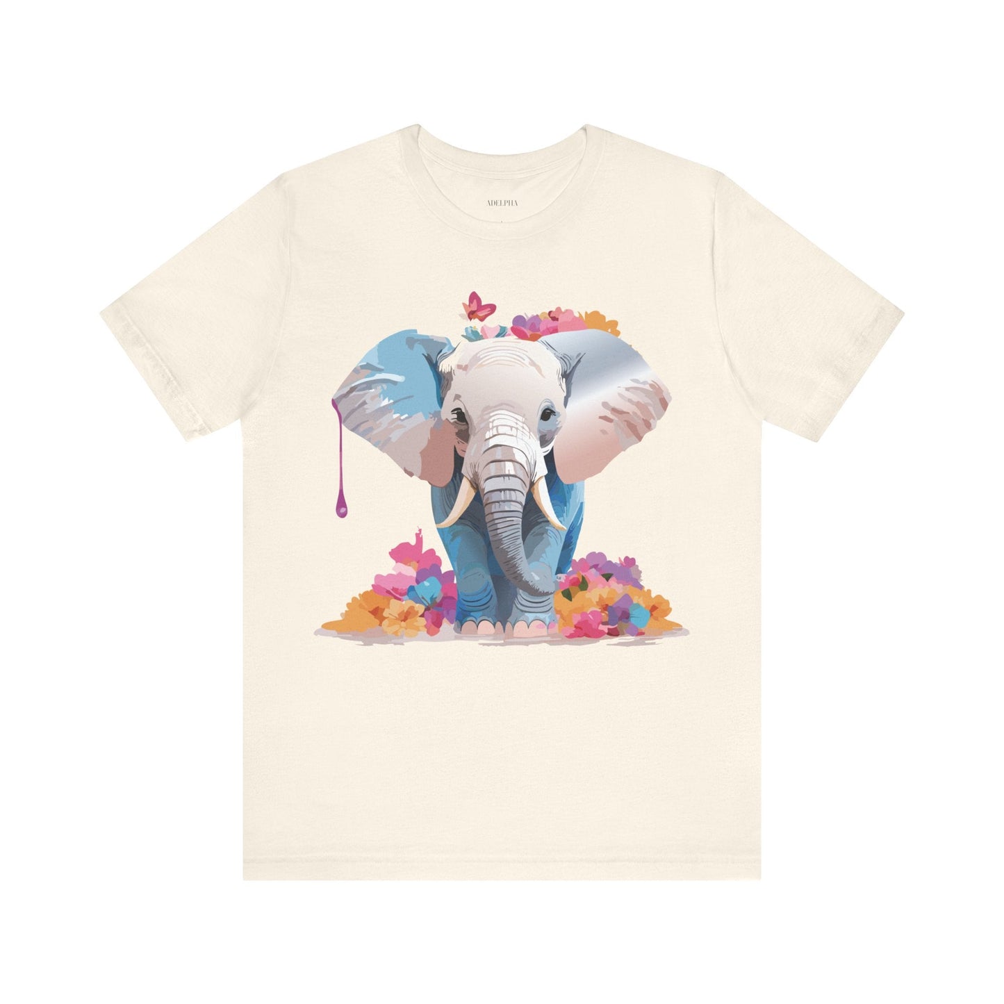 Elephant Graphic Tee From Adelpha Unisex Vintage Inspired Art Design Tee Shirt For Everyday Wear