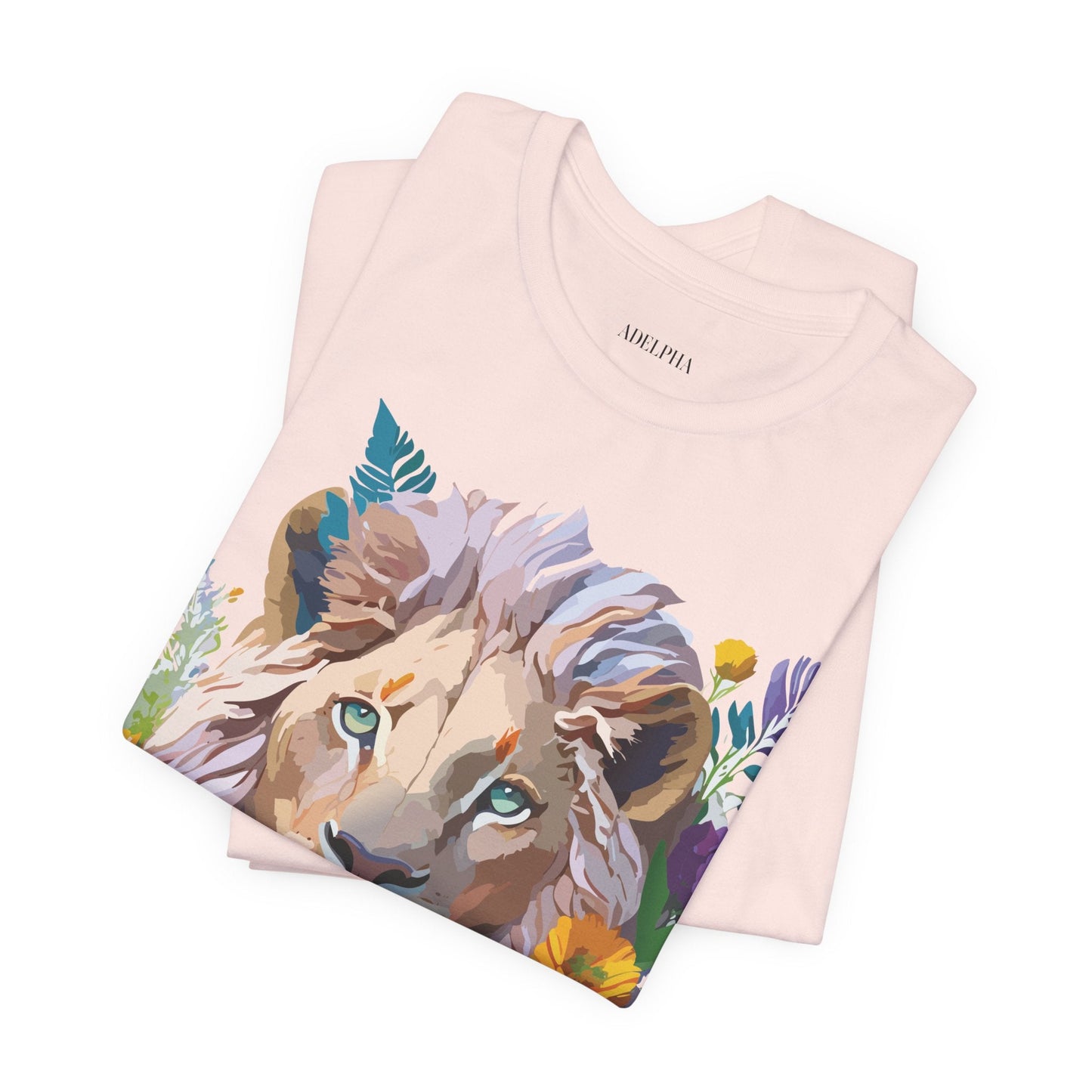 Lion Graphic Unisex 100 Cotton Vintage Animal Artwork Tee 3