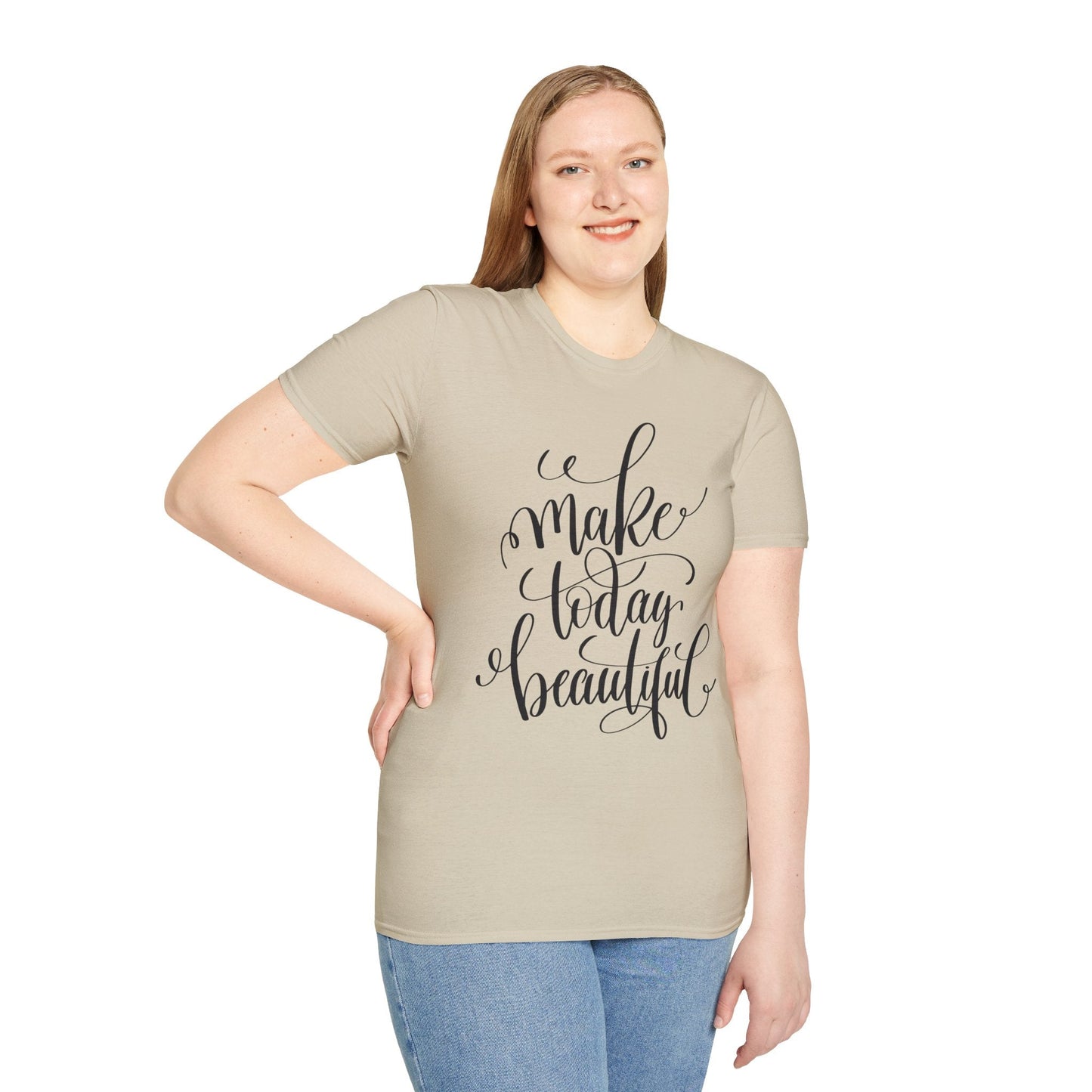 Positive Slogan T Shirt Unisex Softstyle Gildan 64000 With Positive Words And Good Quotes Art Tee