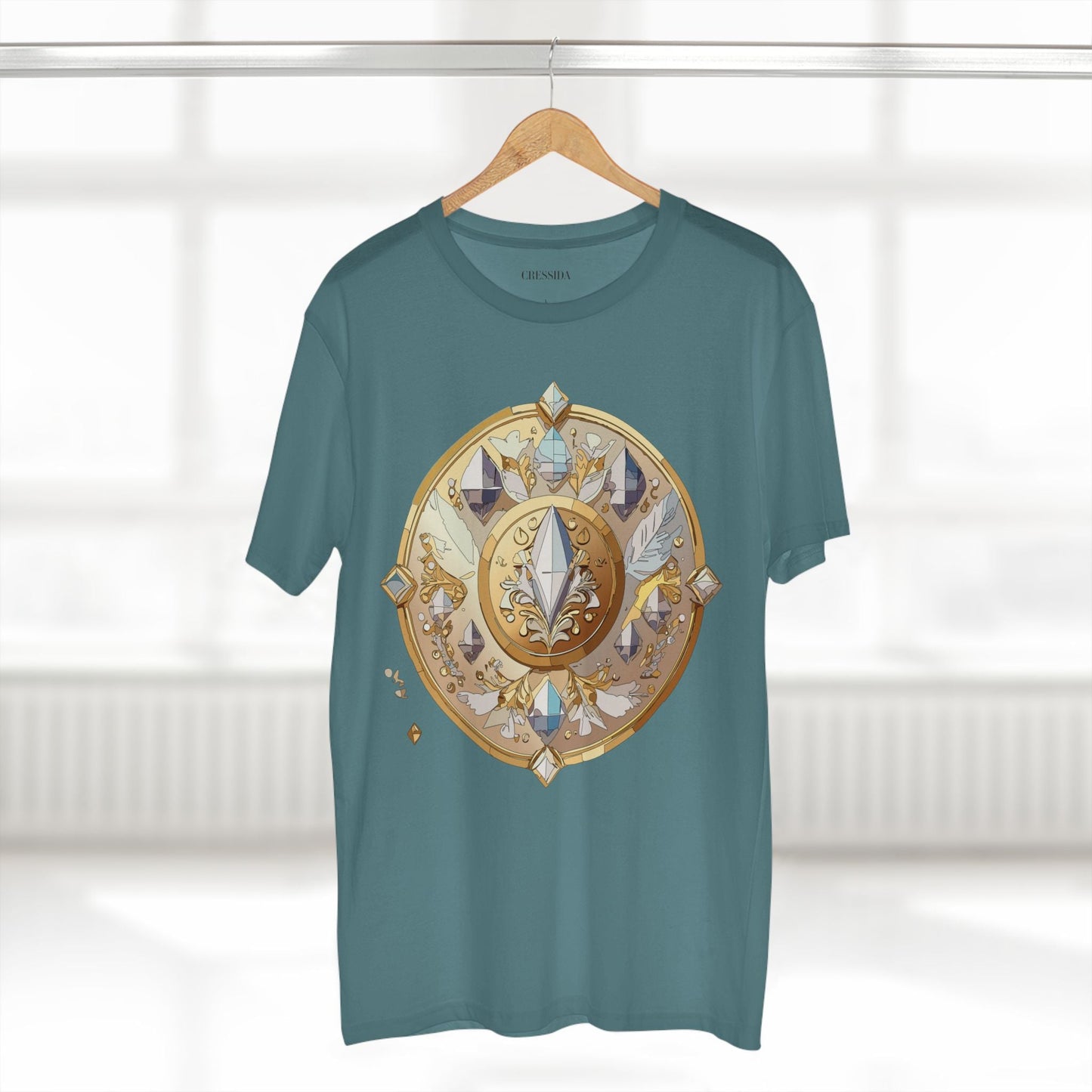 Medallion Graphic T-Shirt Unisex 100 Cotton With Gold Art Design Medal Tee 24